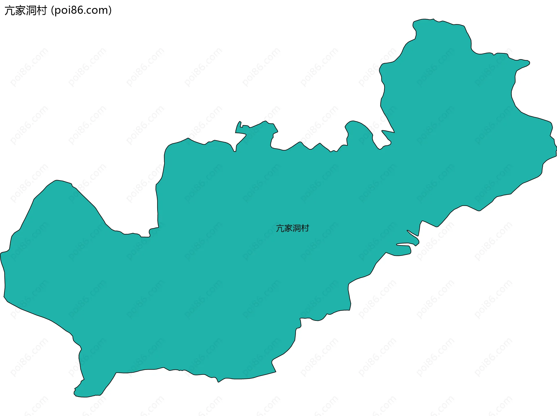 亢家洞村边界地图