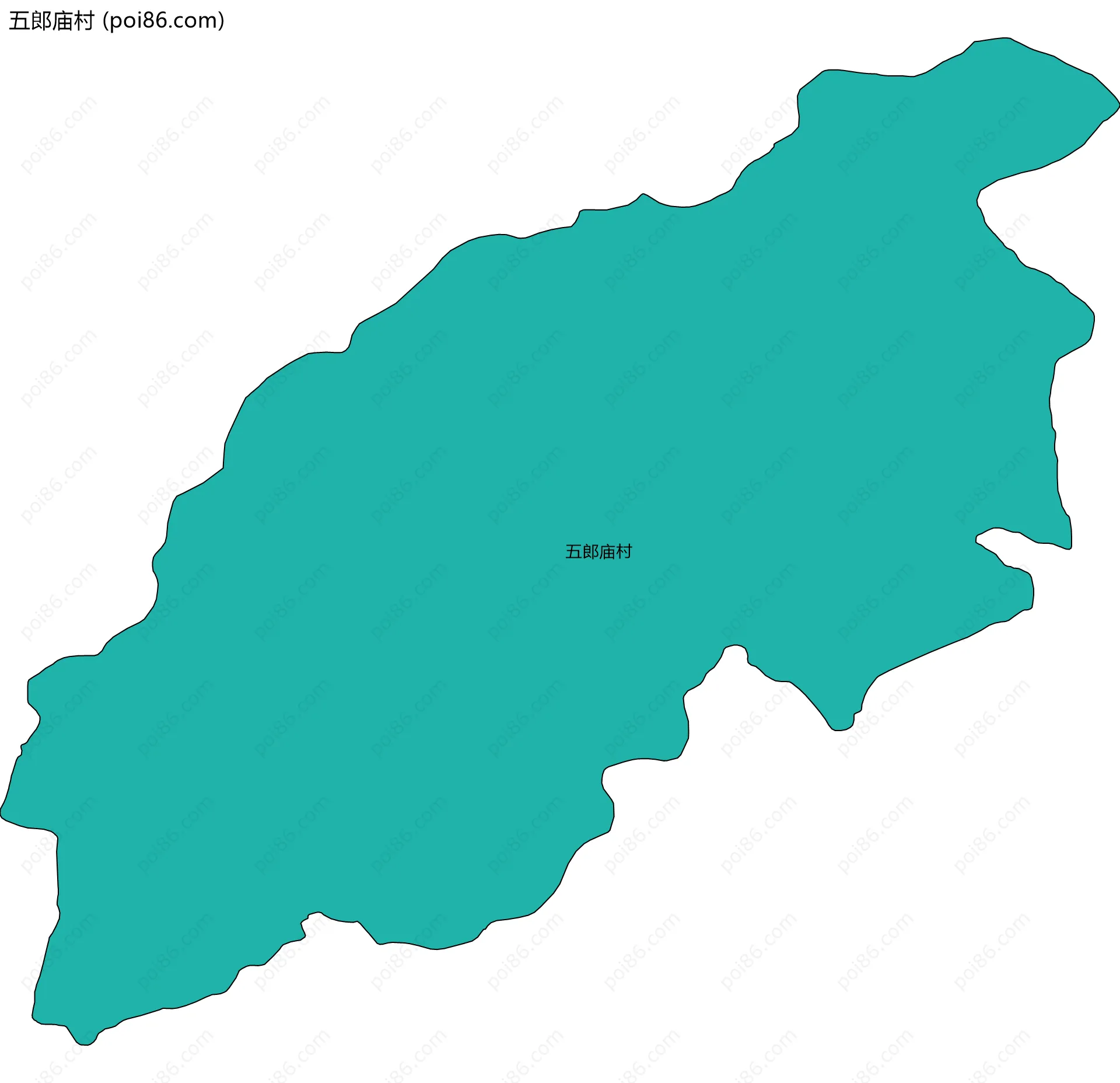 五郎庙村边界地图