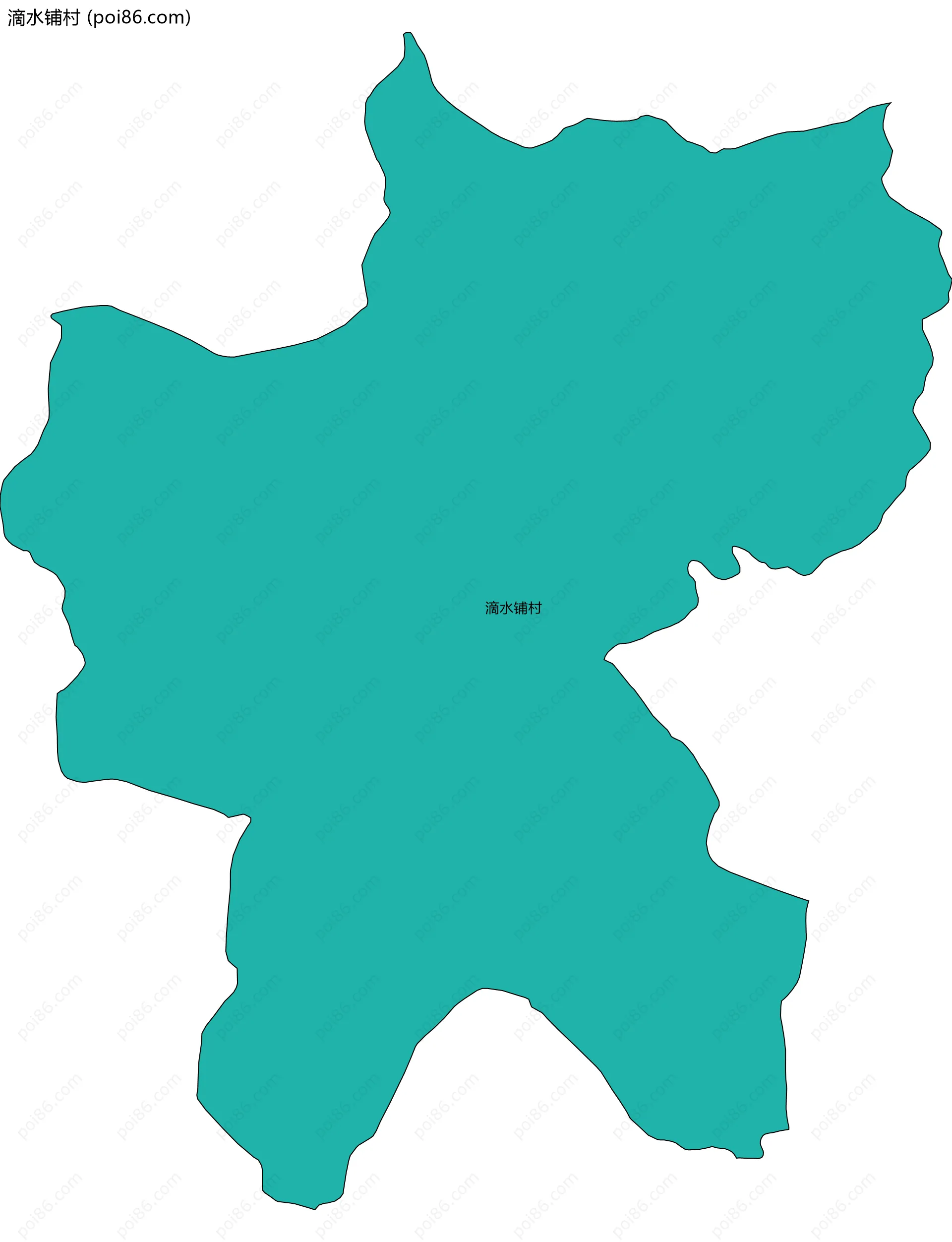 滴水铺村边界地图