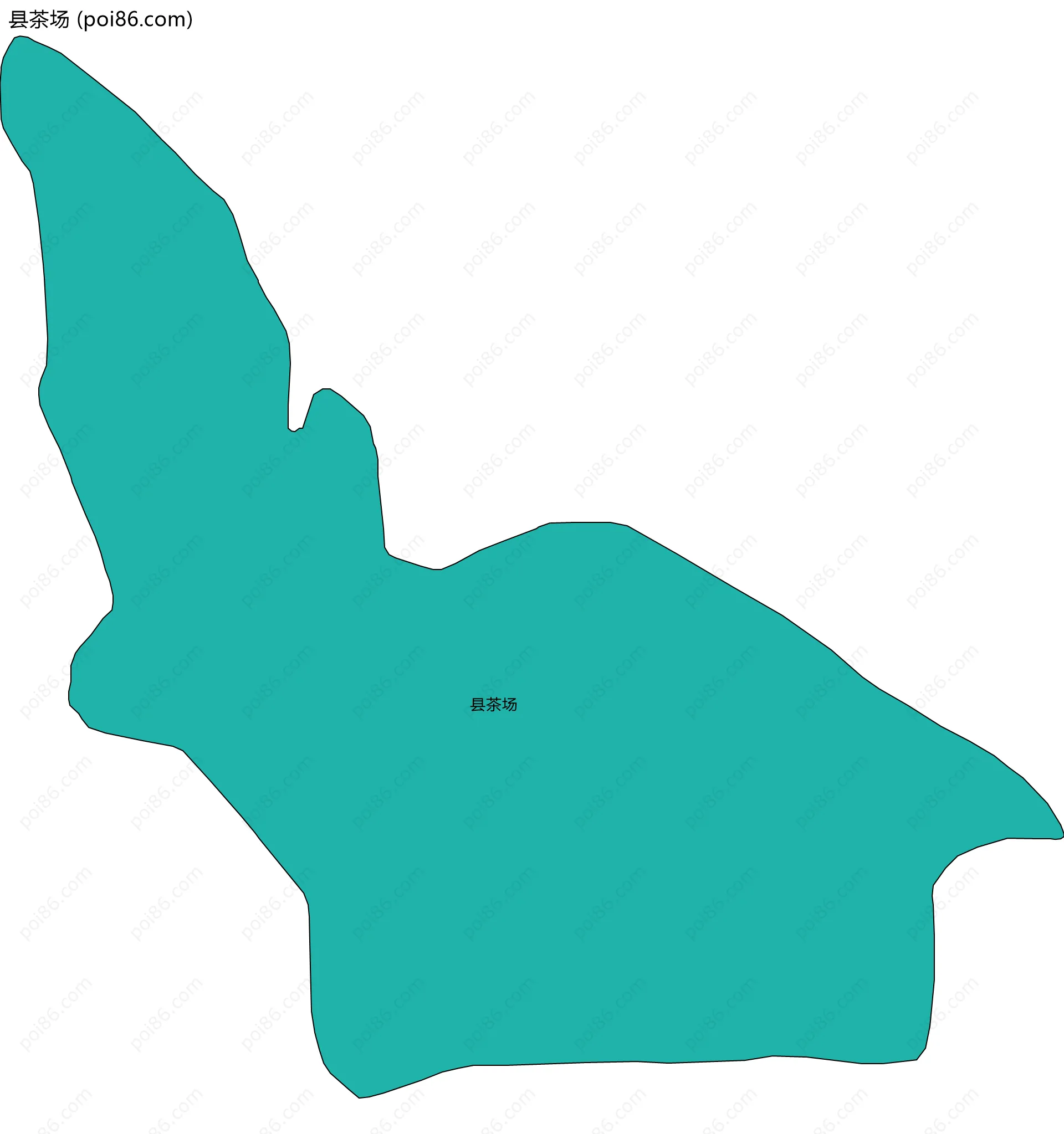 县茶场边界地图