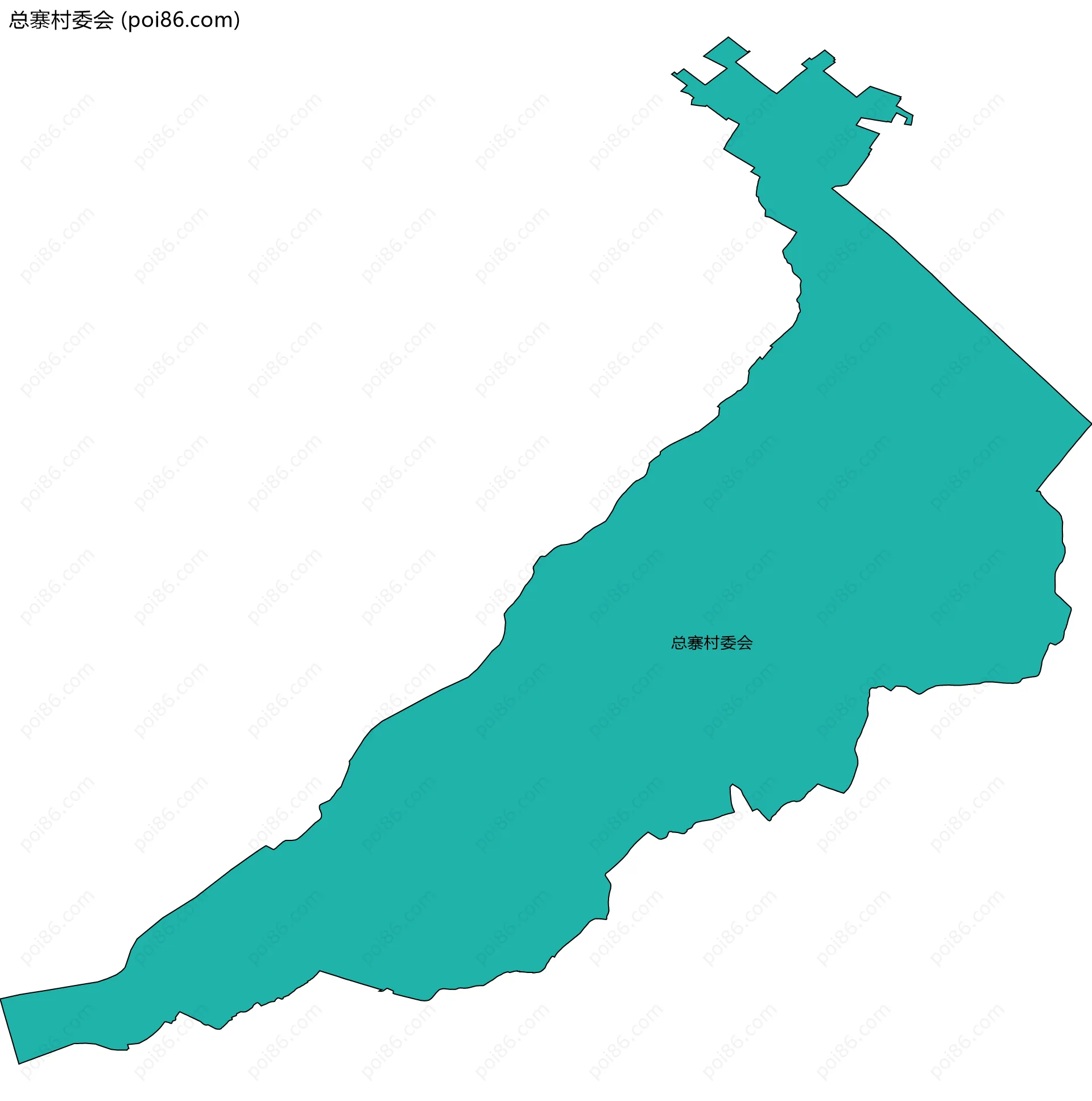总寨村委会边界地图