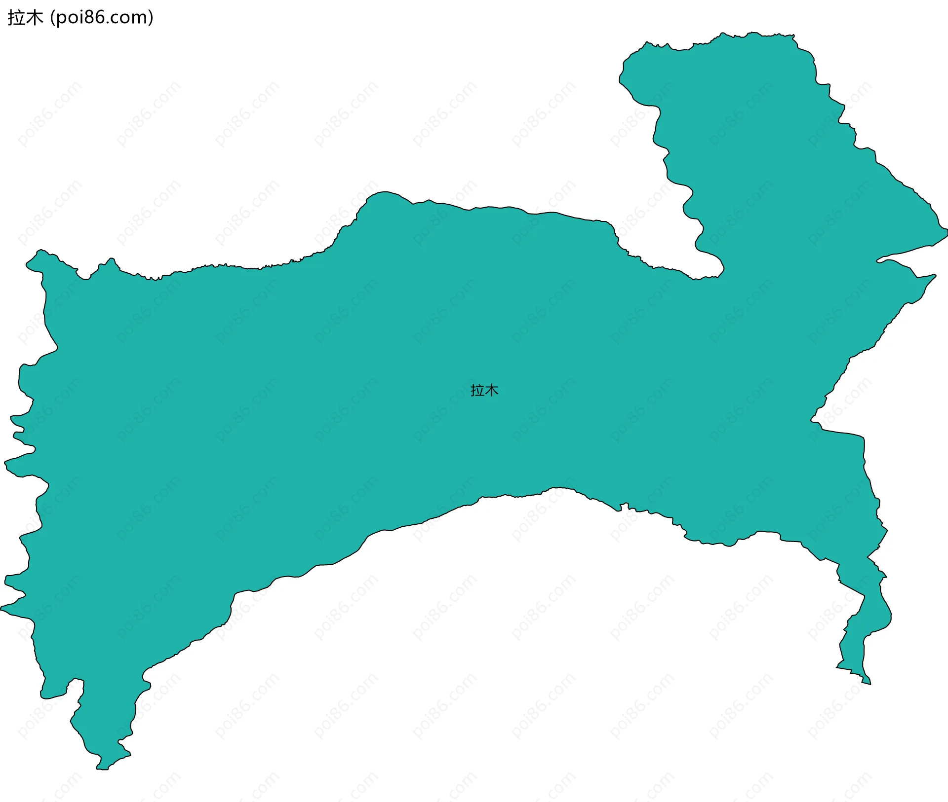 拉木边界地图