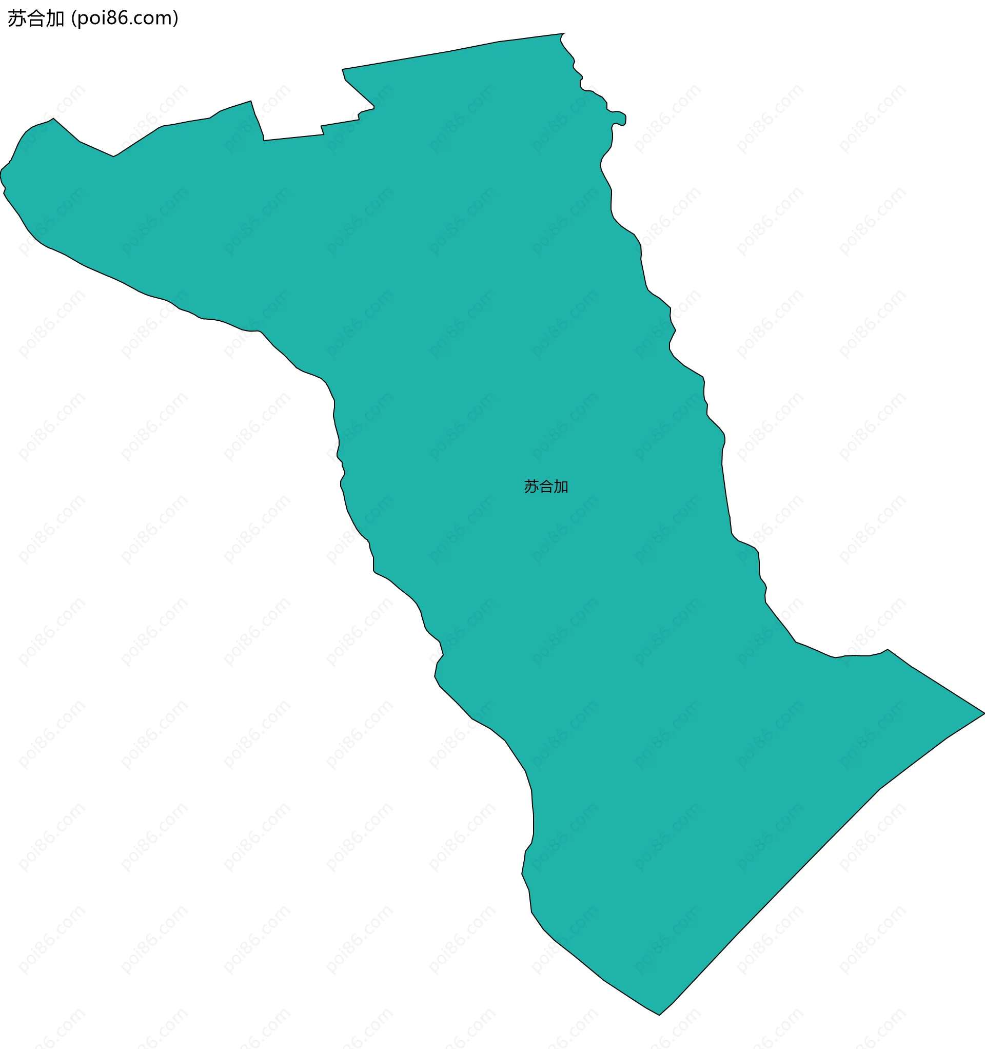 苏合加边界地图