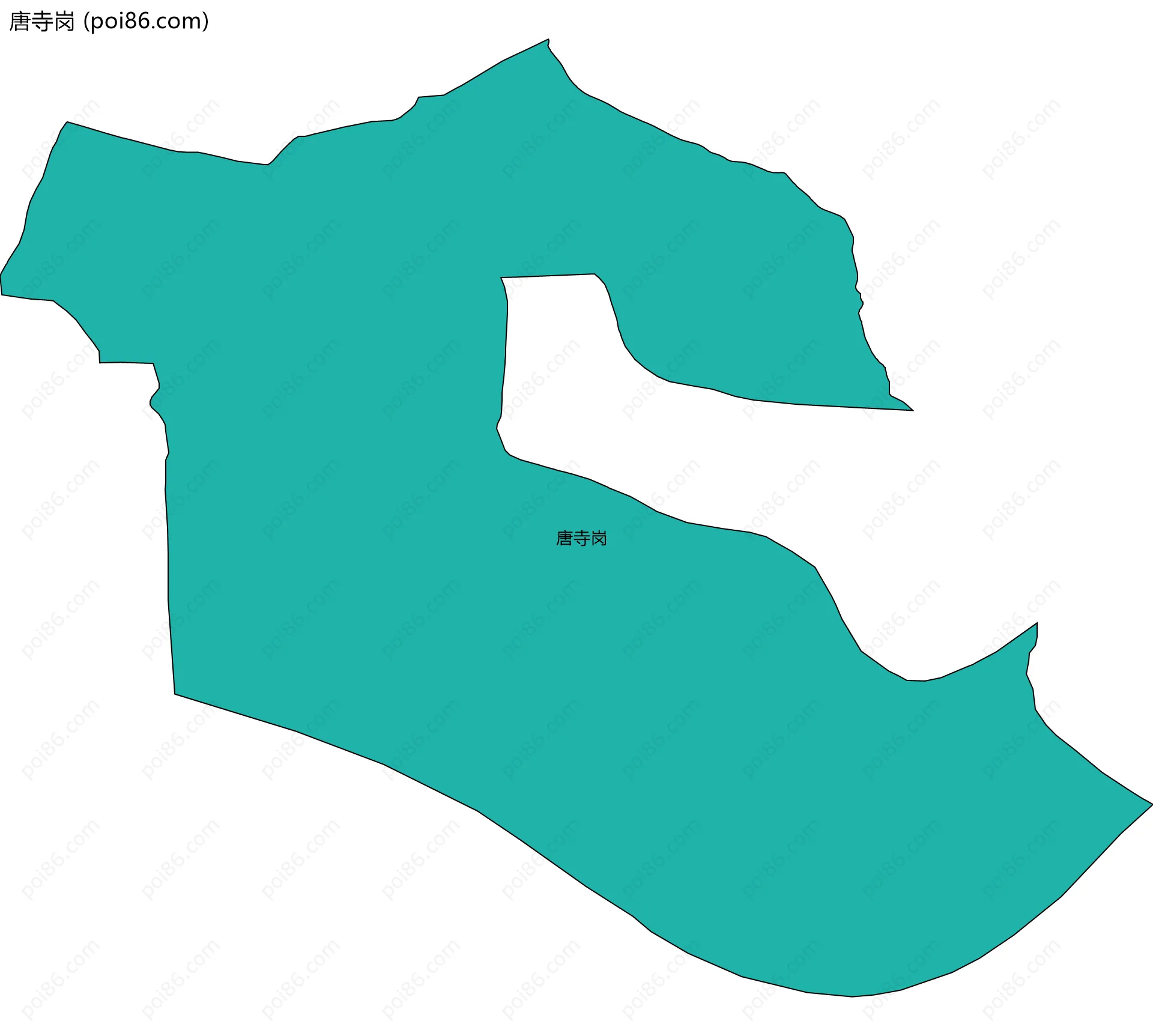 唐寺岗边界地图