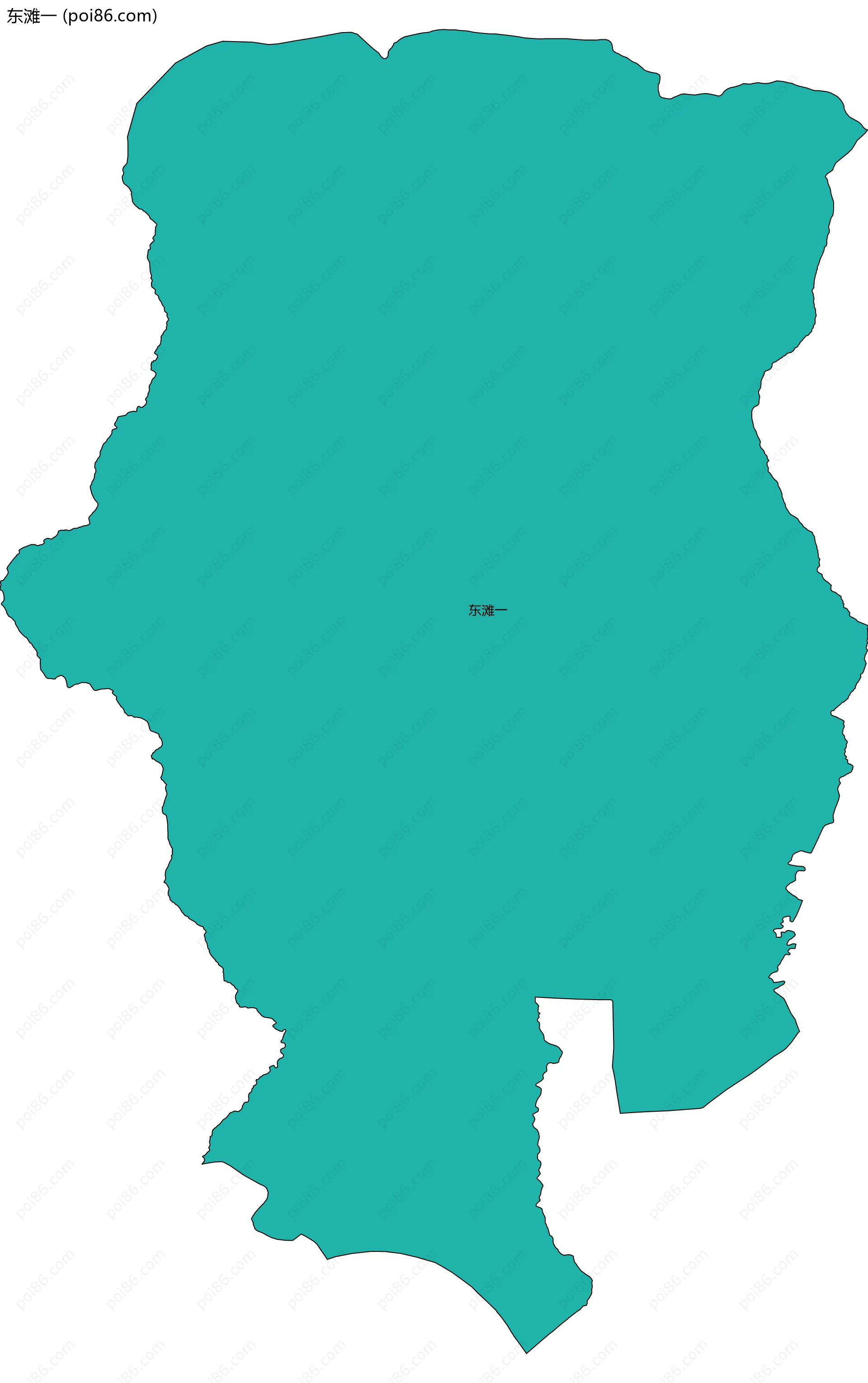 东滩一边界地图
