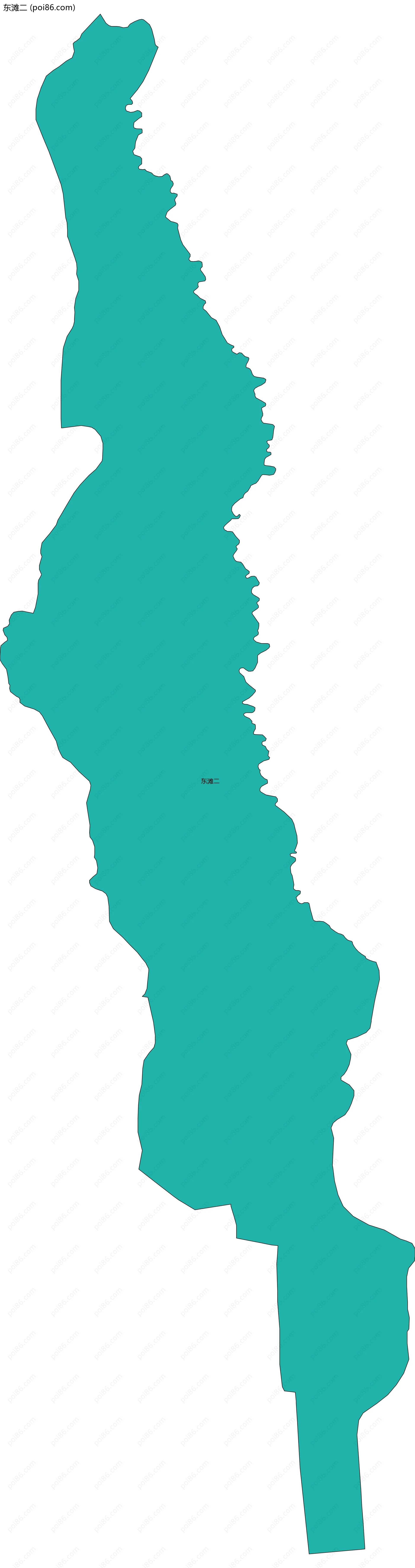 东滩二边界地图