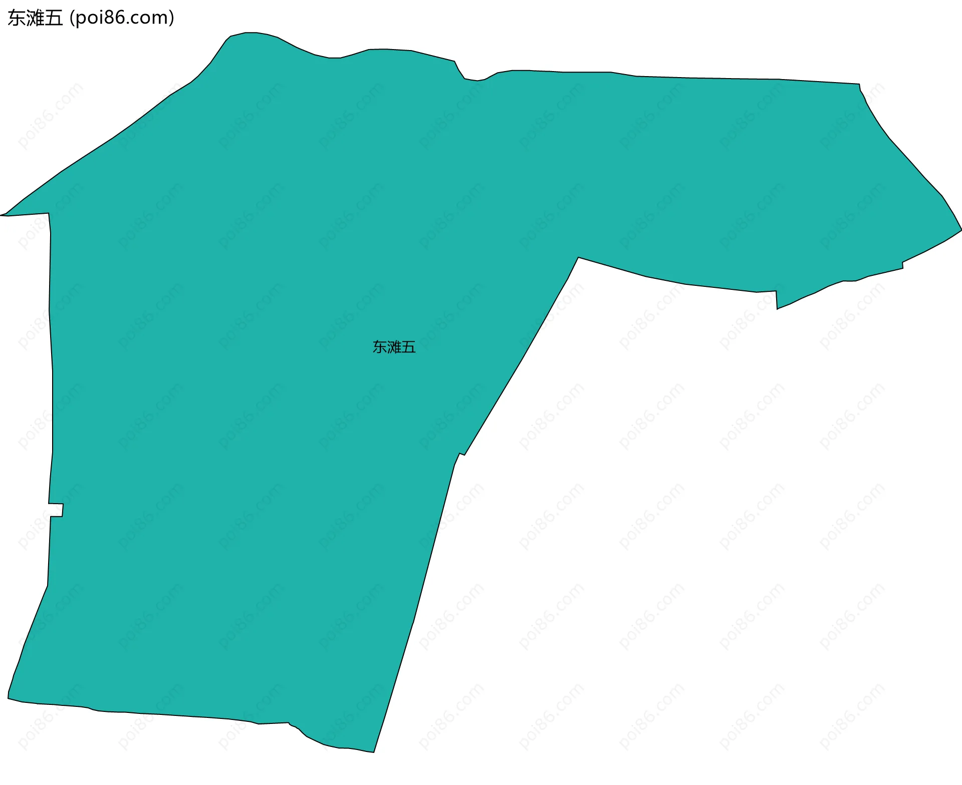东滩五边界地图