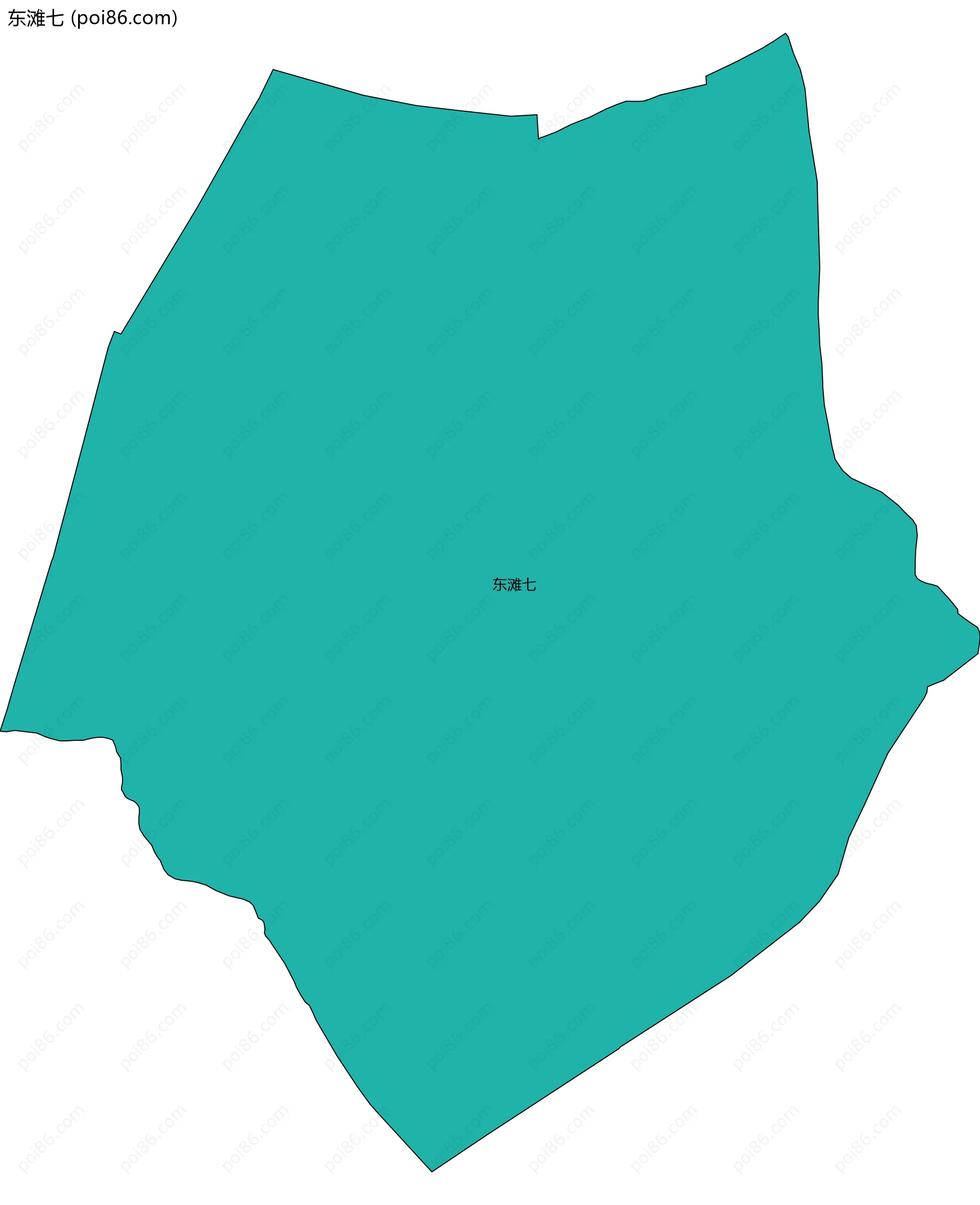 东滩七边界地图
