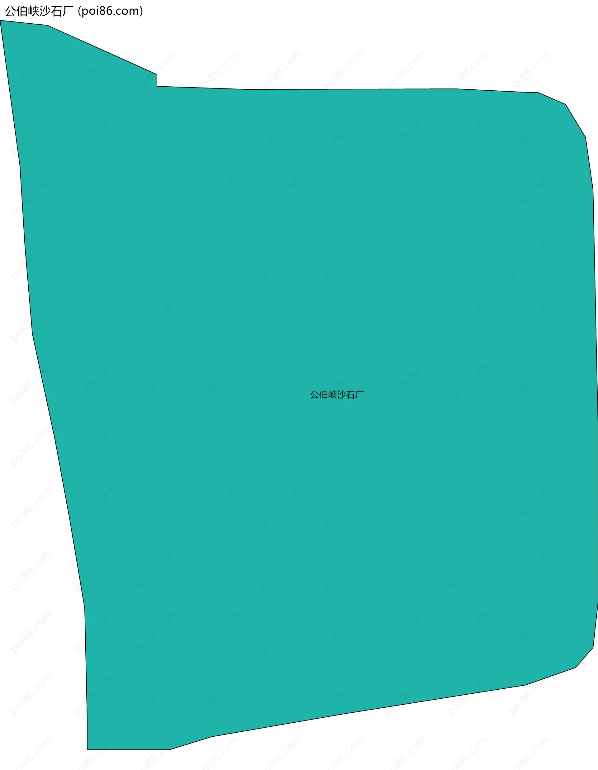 公伯峡沙石厂边界地图