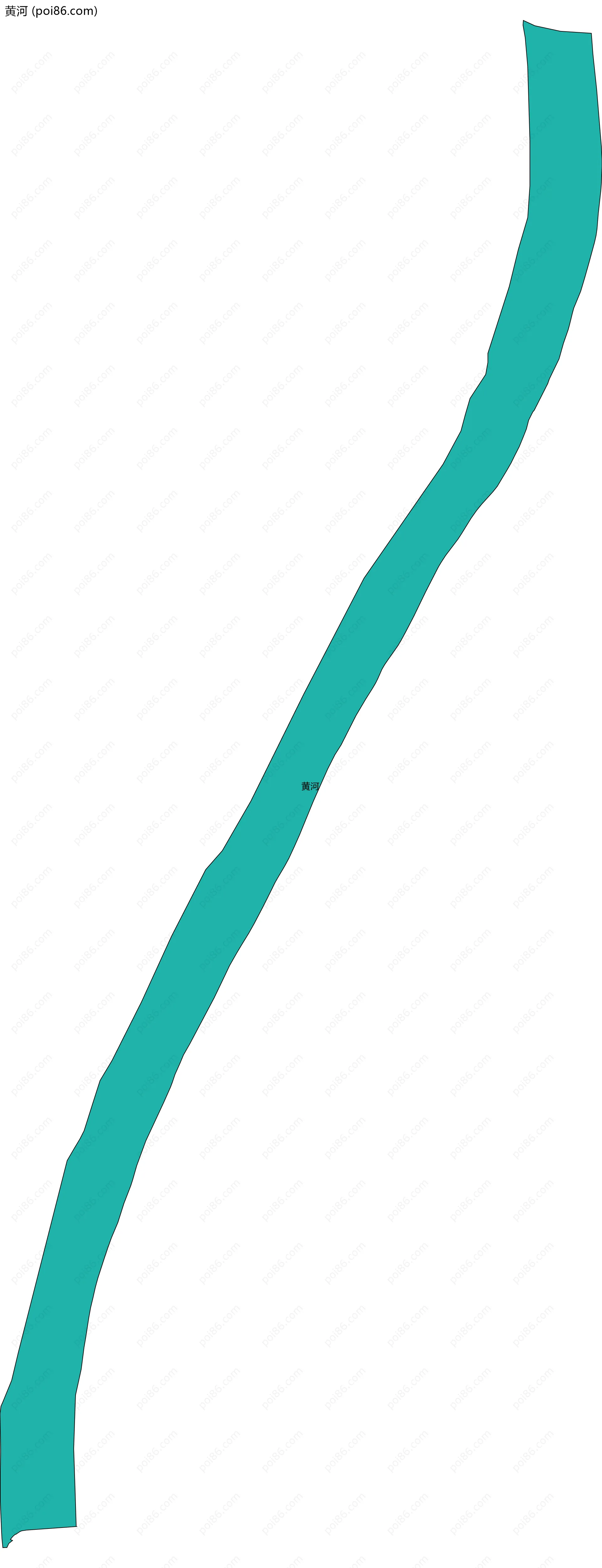 黄河边界地图