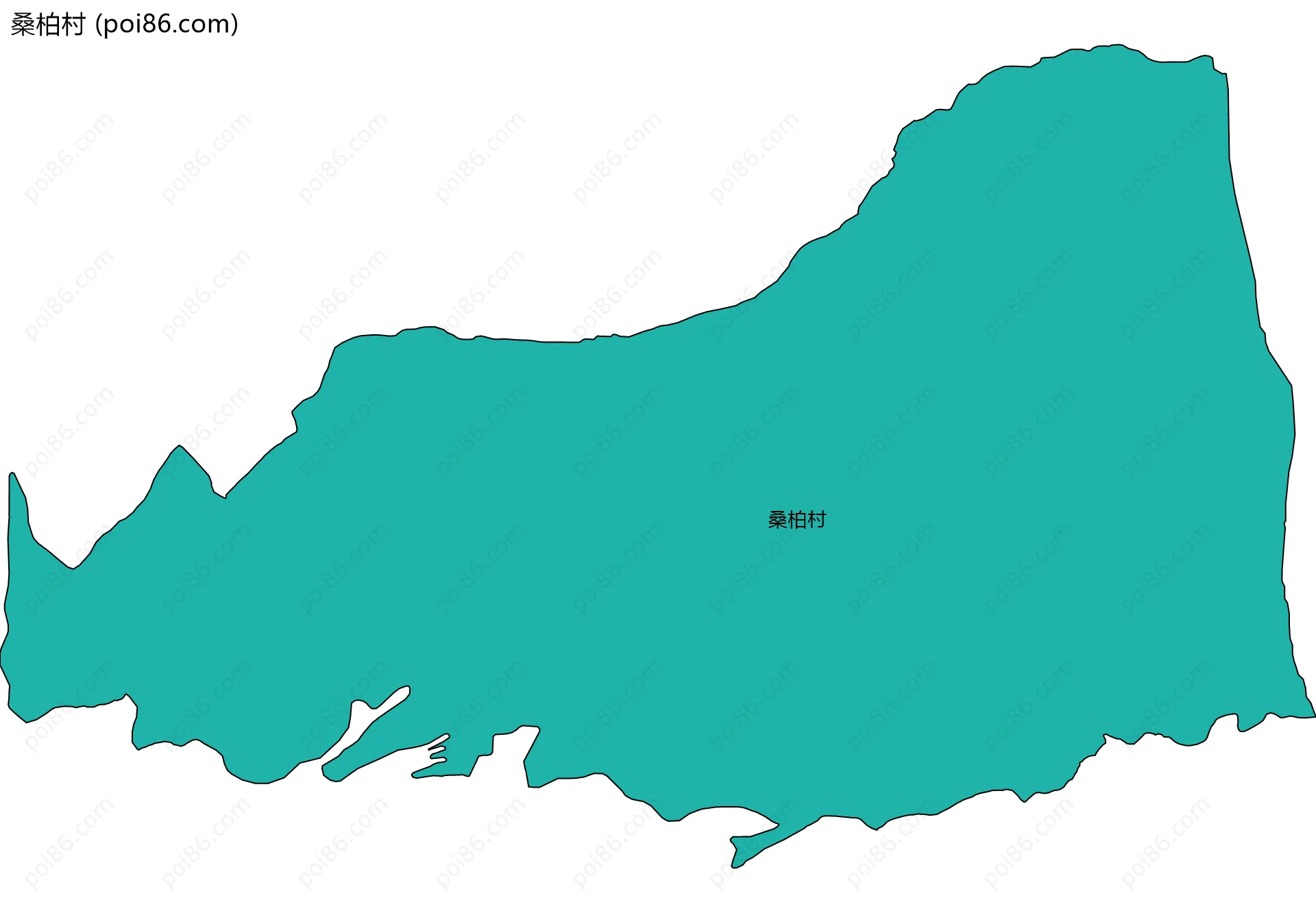 桑柏村边界地图