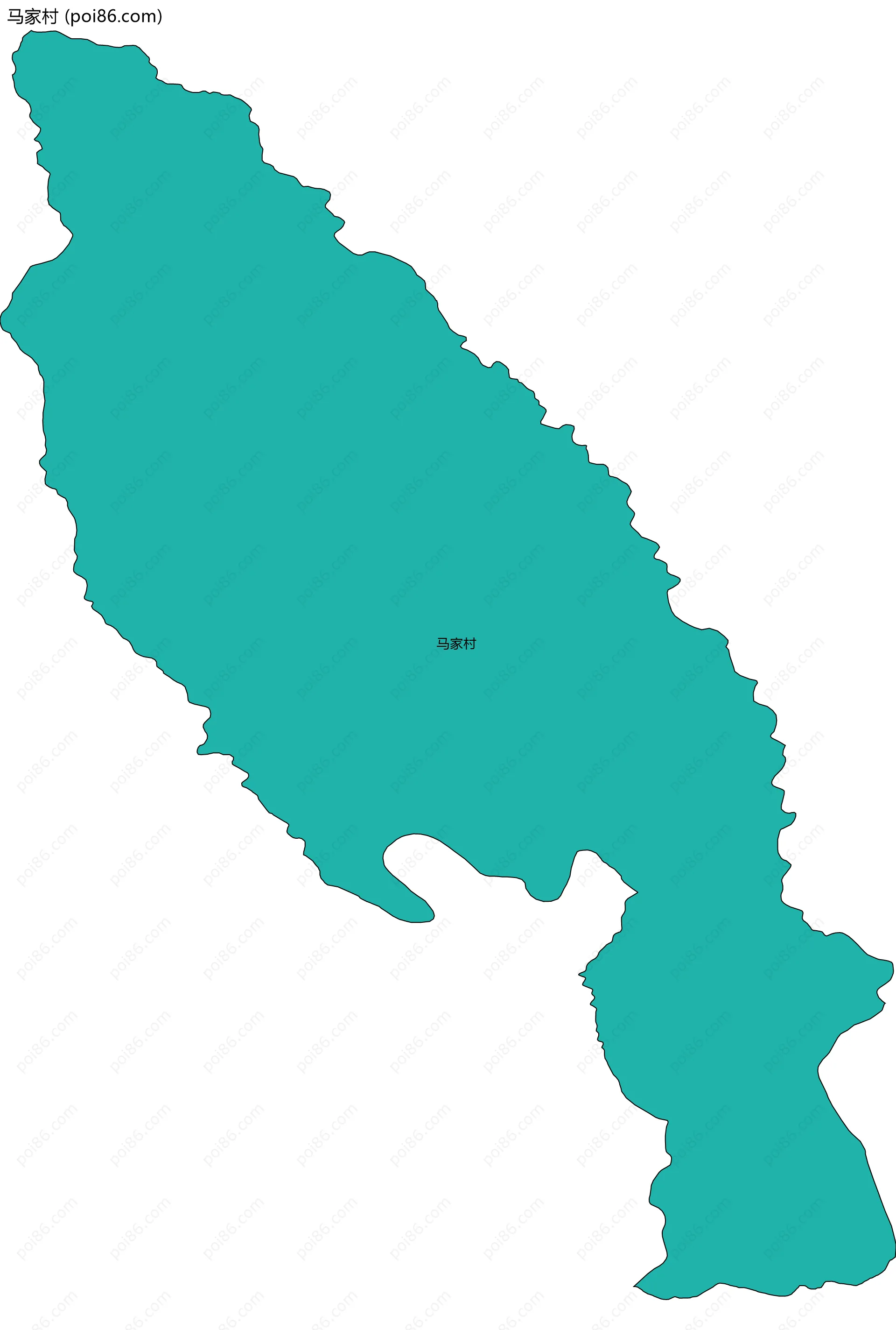 马家村边界地图