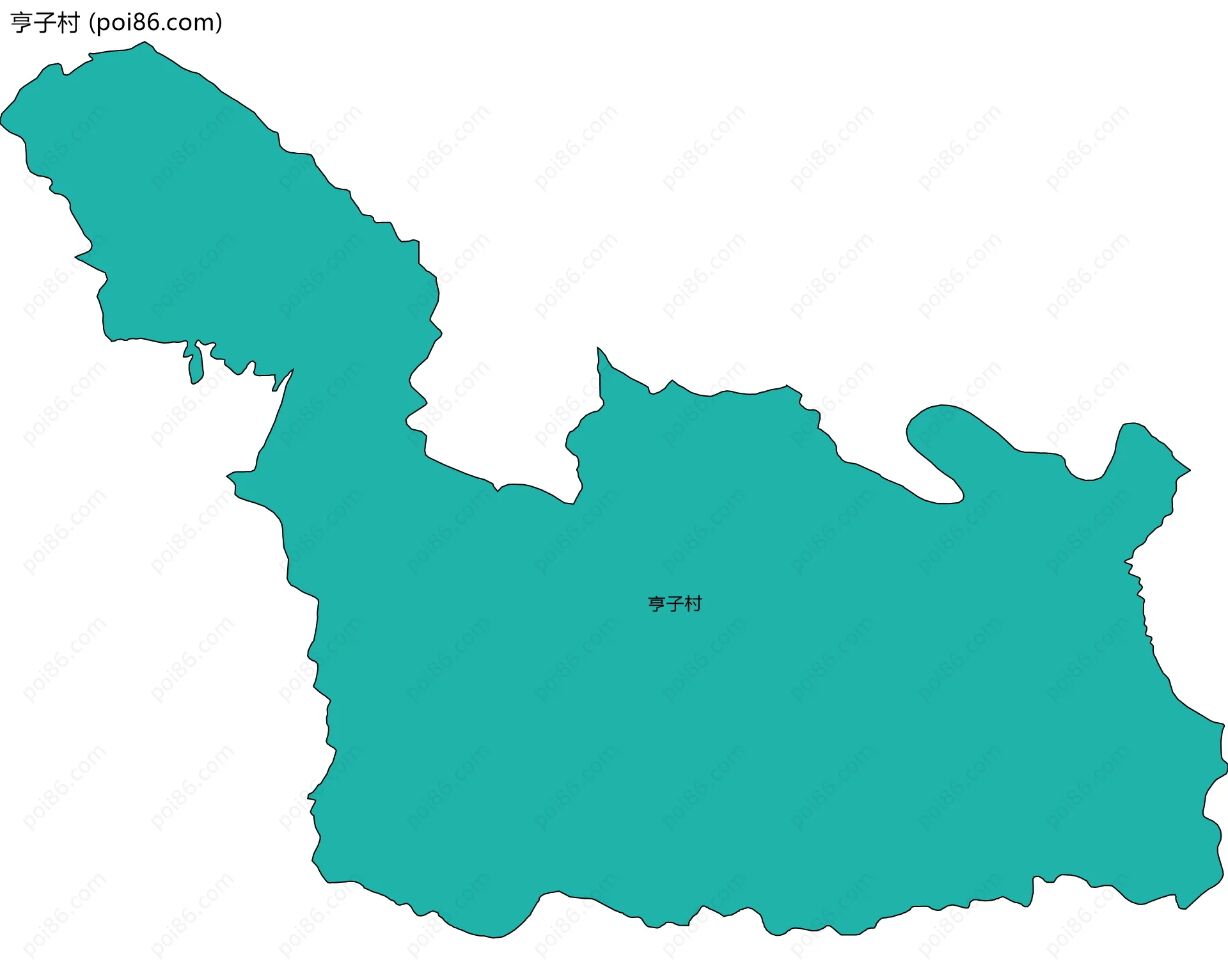 亨子村边界地图