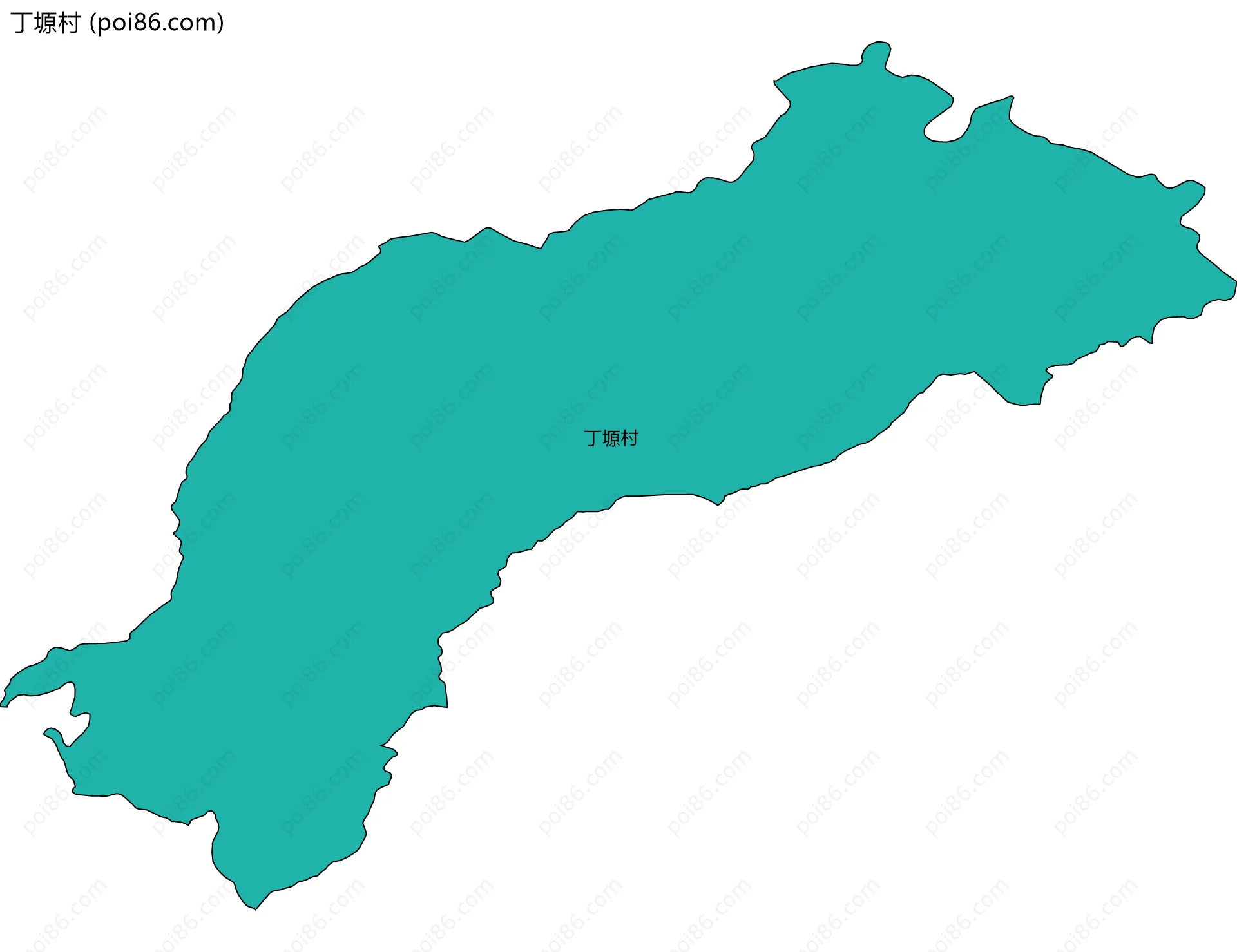 丁塬村边界地图