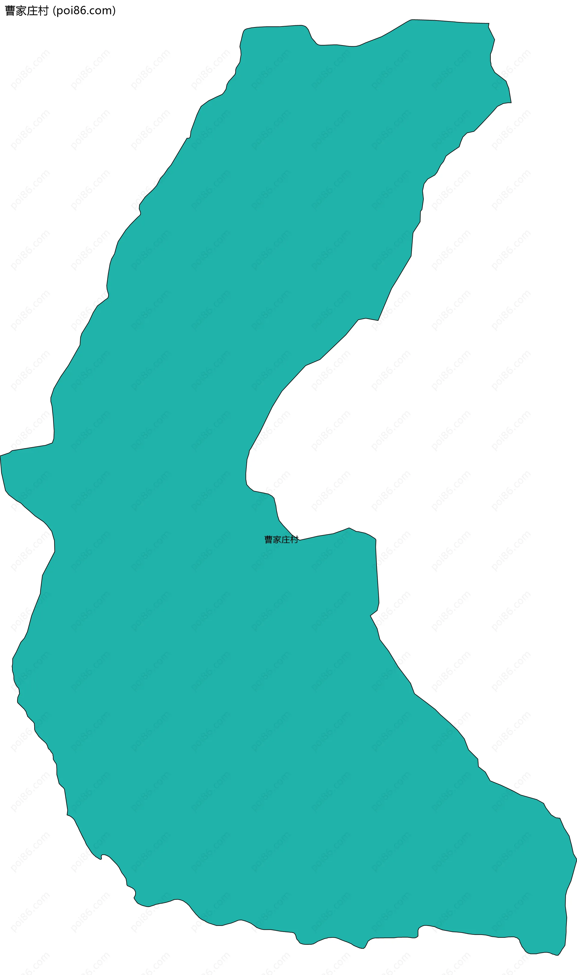 曹家庄村边界地图