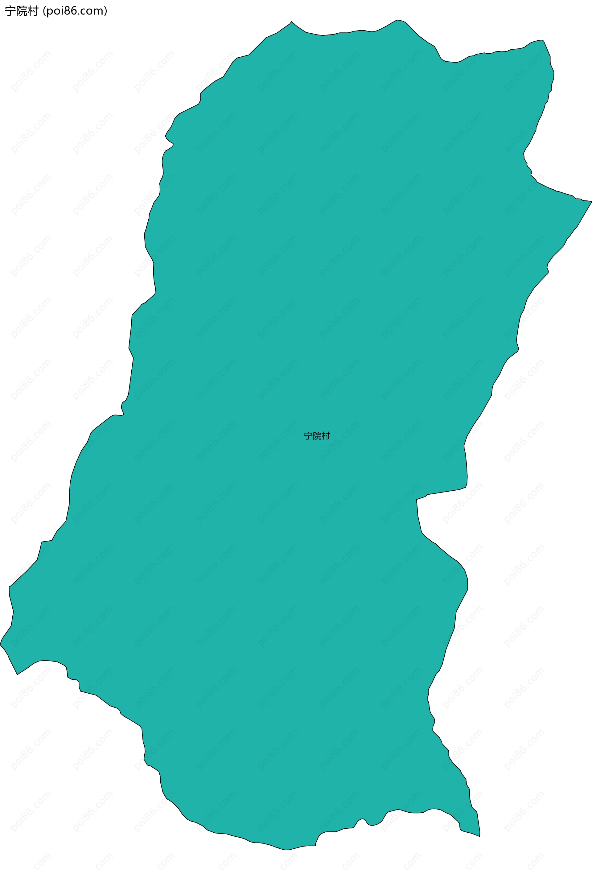 宁院村边界地图