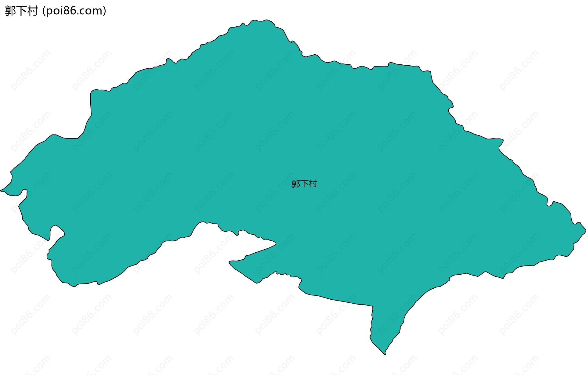 郭下村边界地图