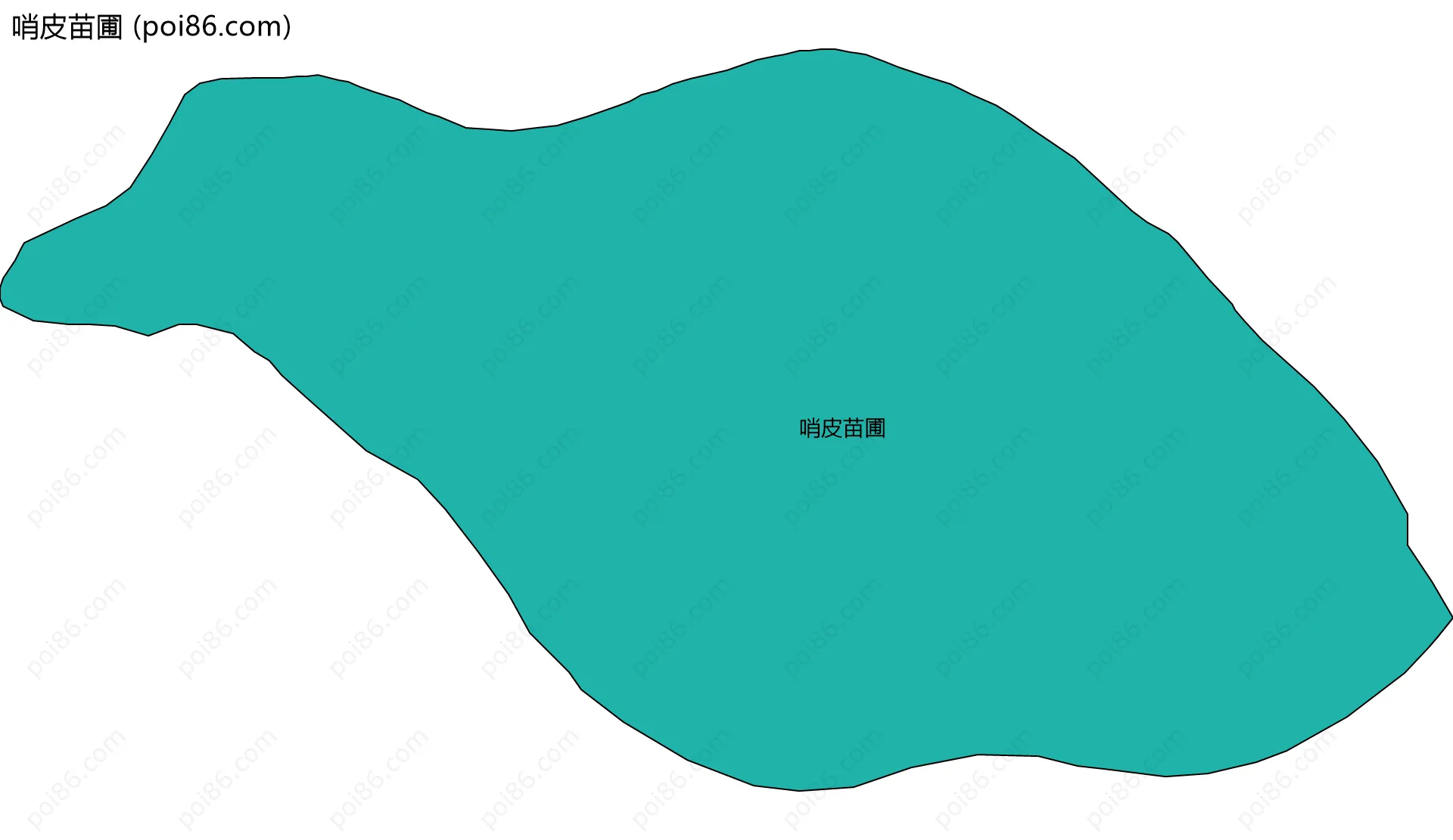 哨皮苗圃边界地图