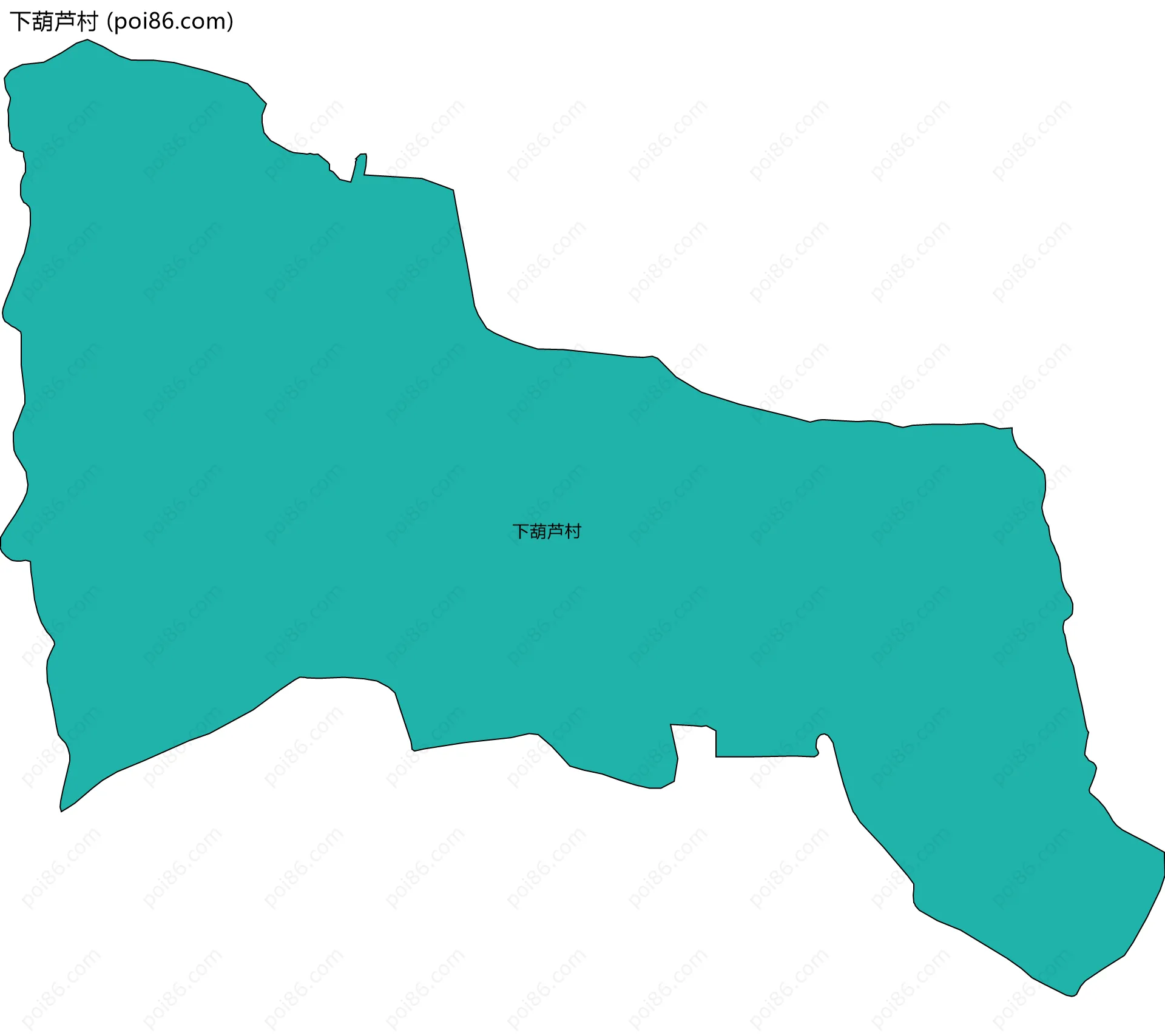 下葫芦村边界地图