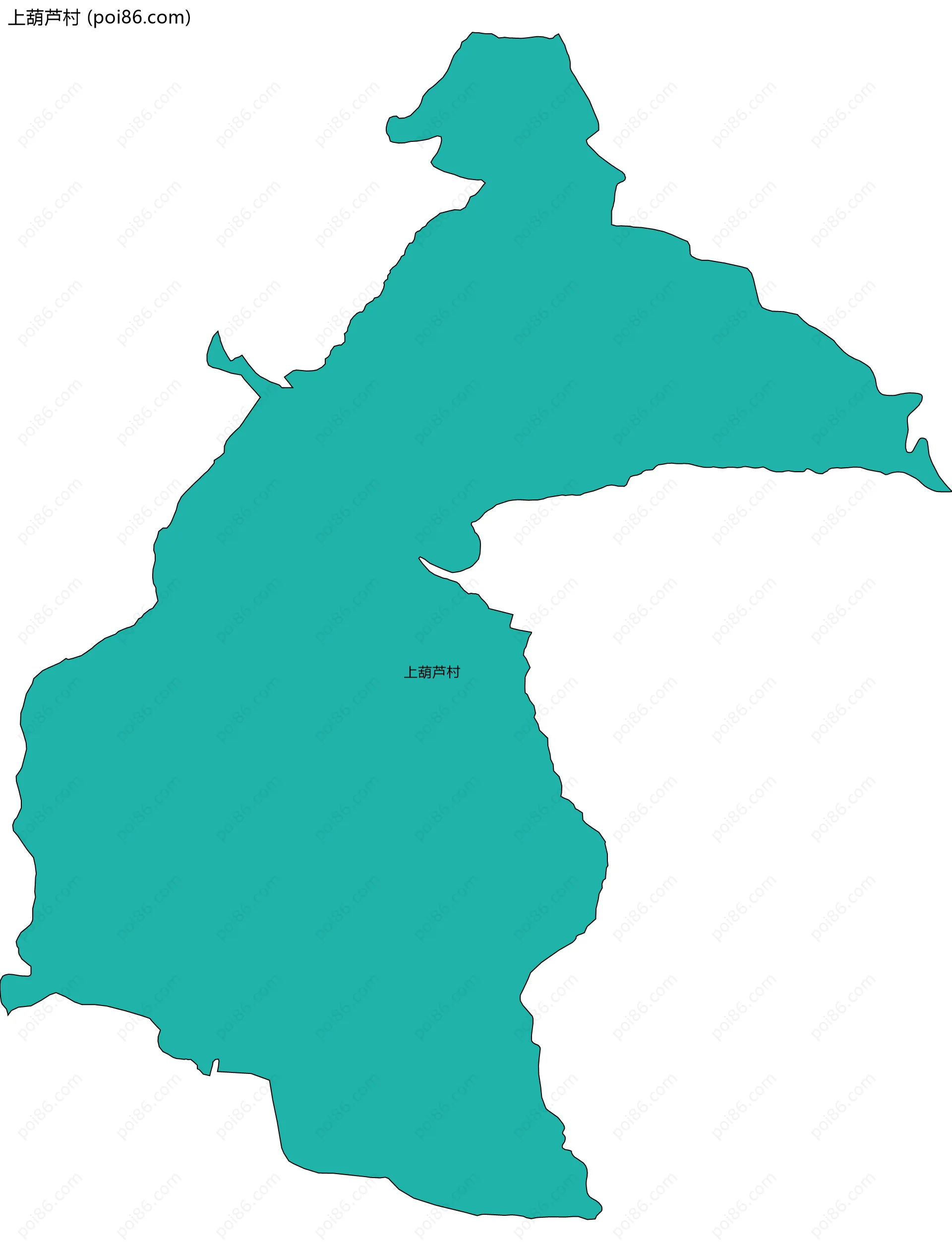 上葫芦村边界地图