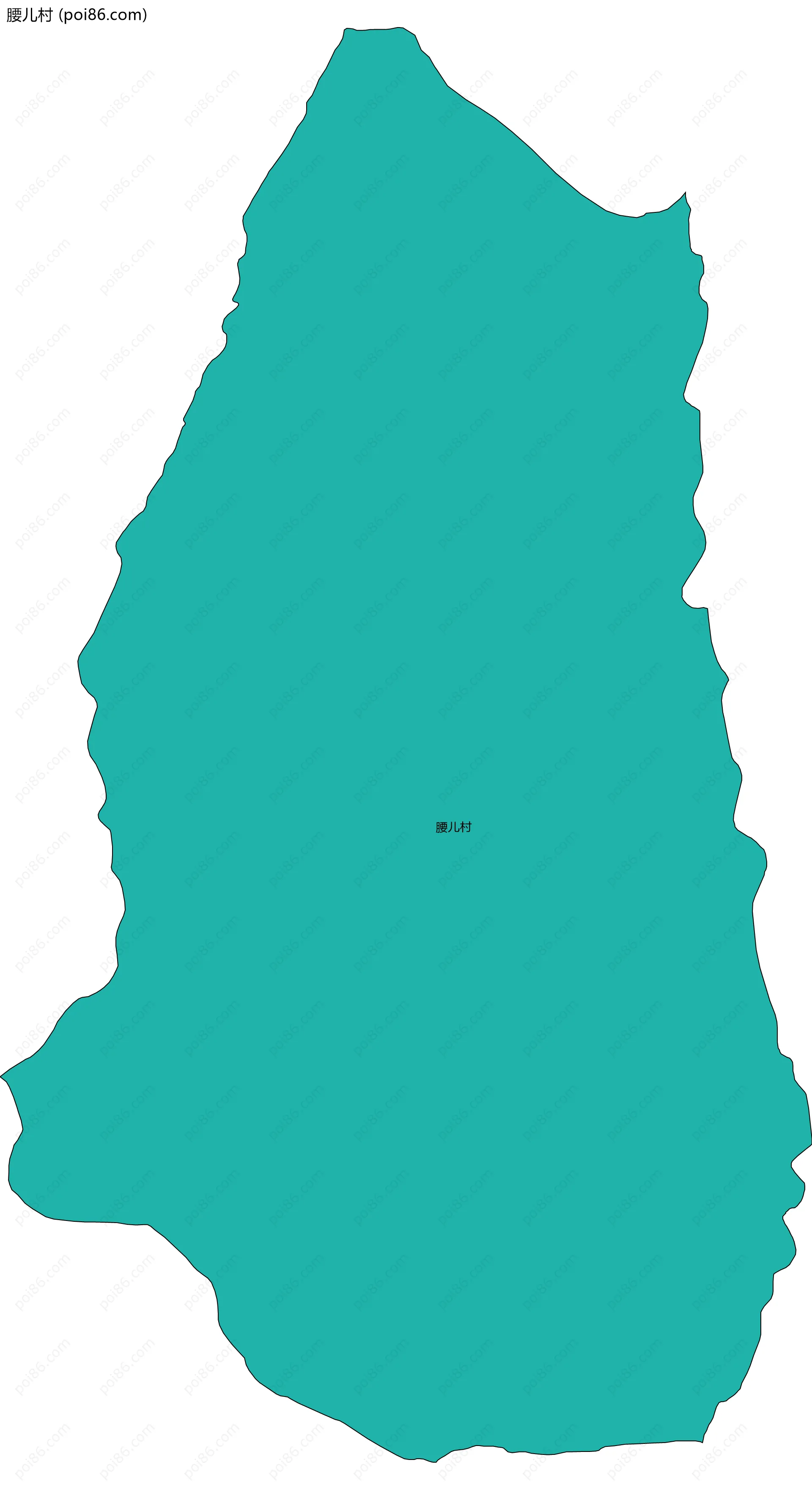 腰儿村边界地图