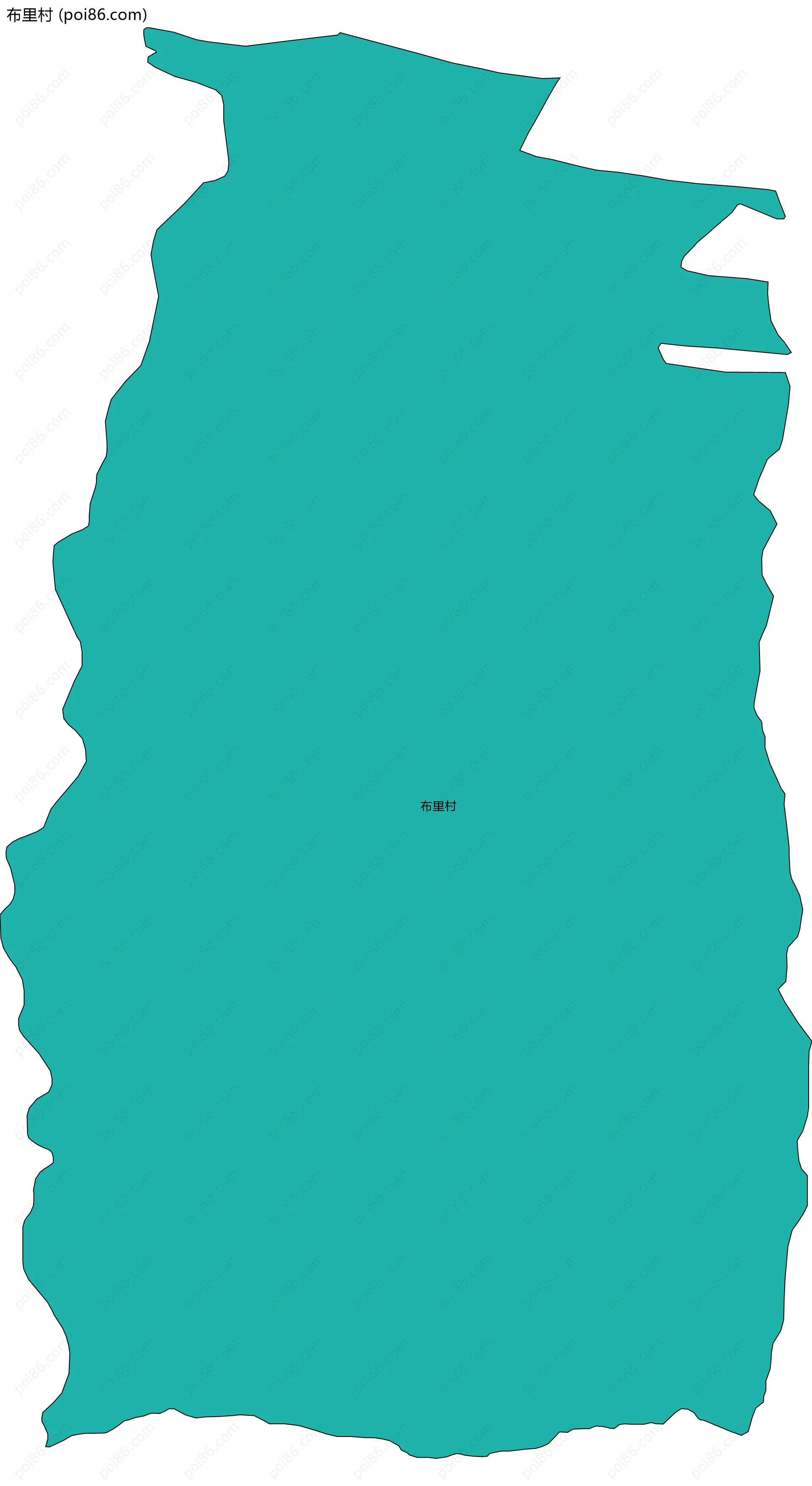 布里村边界地图
