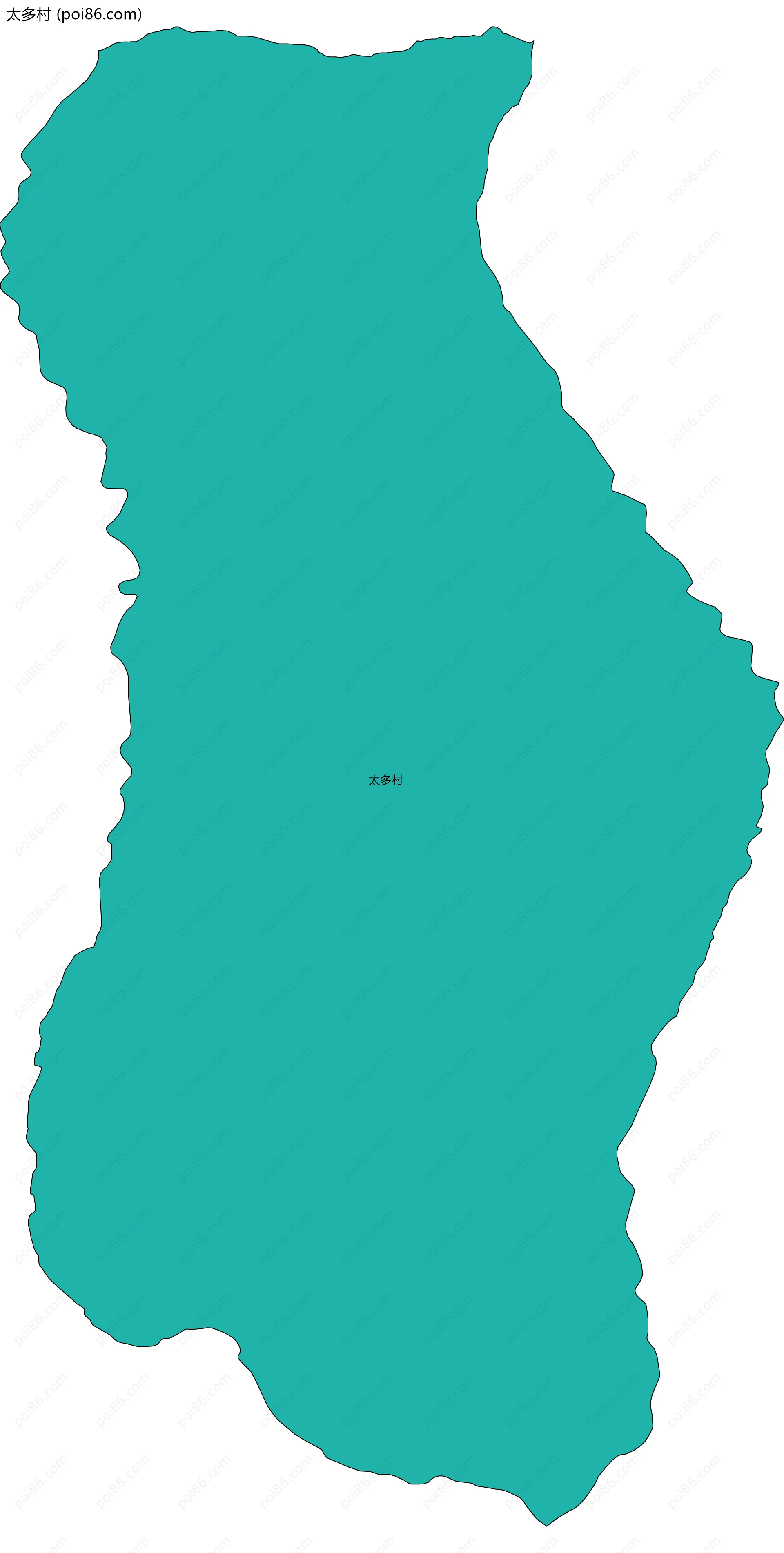 太多村边界地图