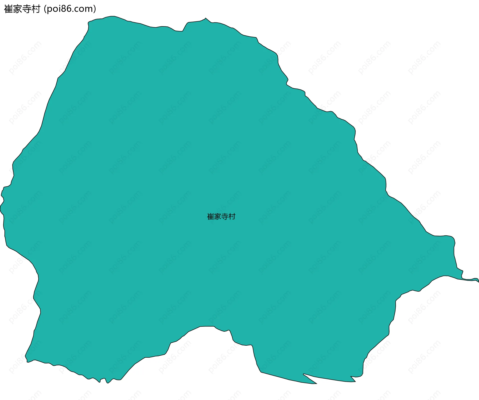 崔家寺村边界地图