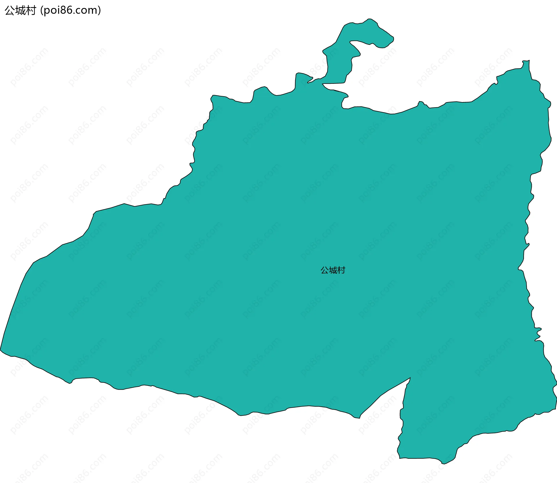 公城村边界地图