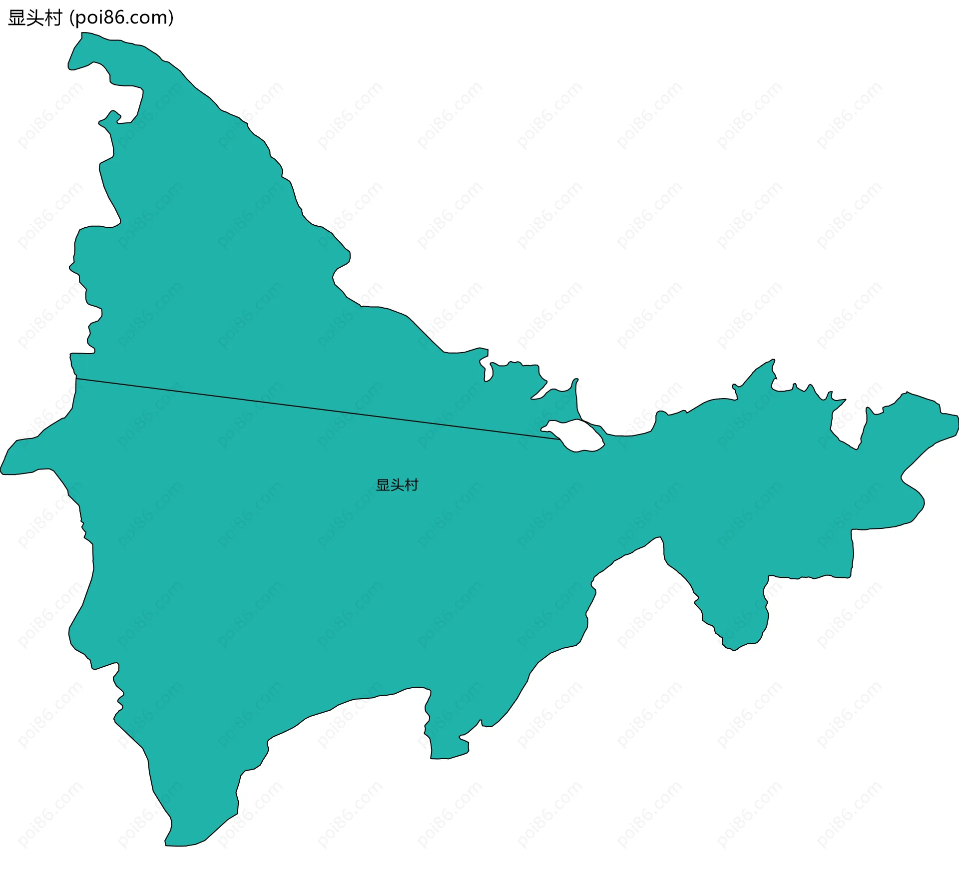 显头村边界地图