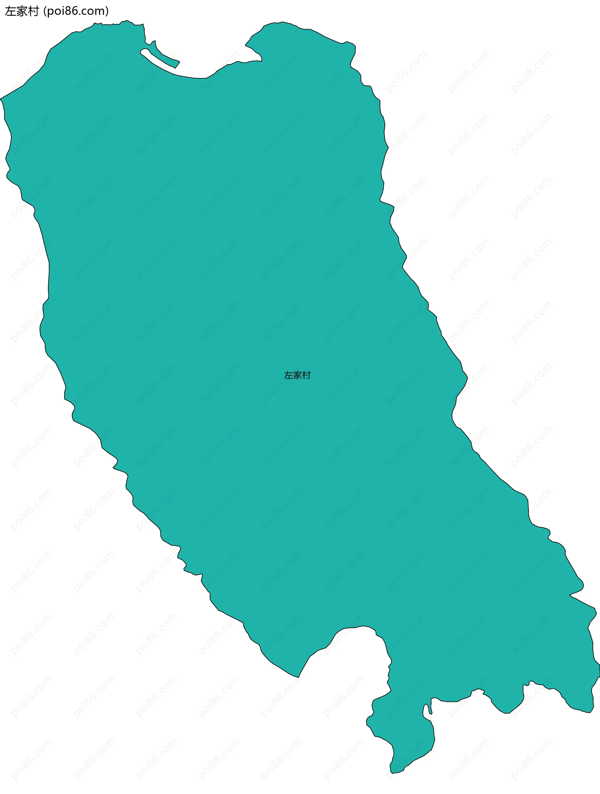 左家村边界地图