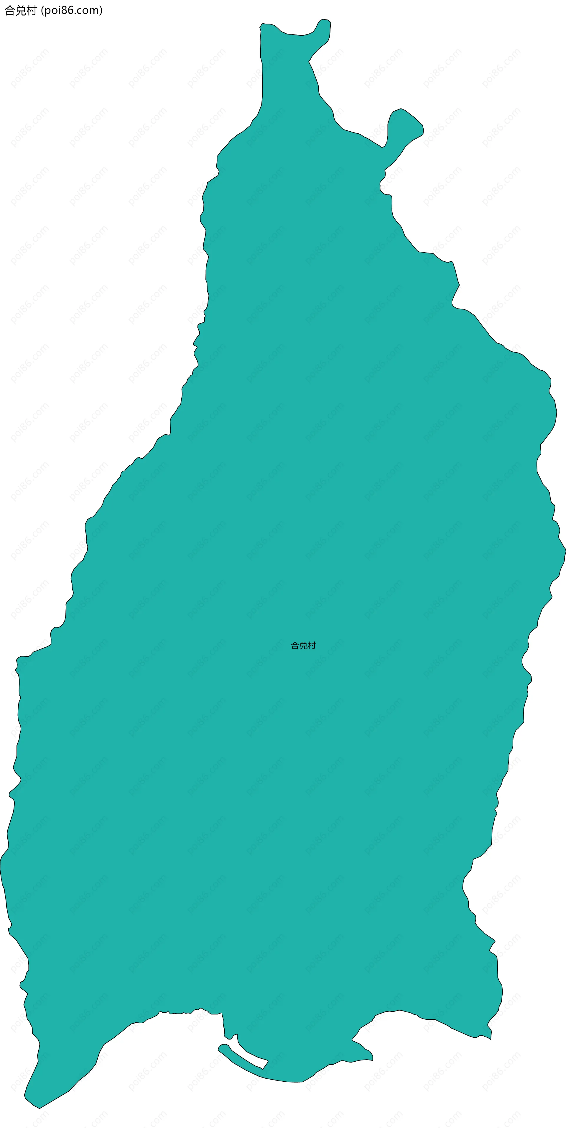 合兑村边界地图