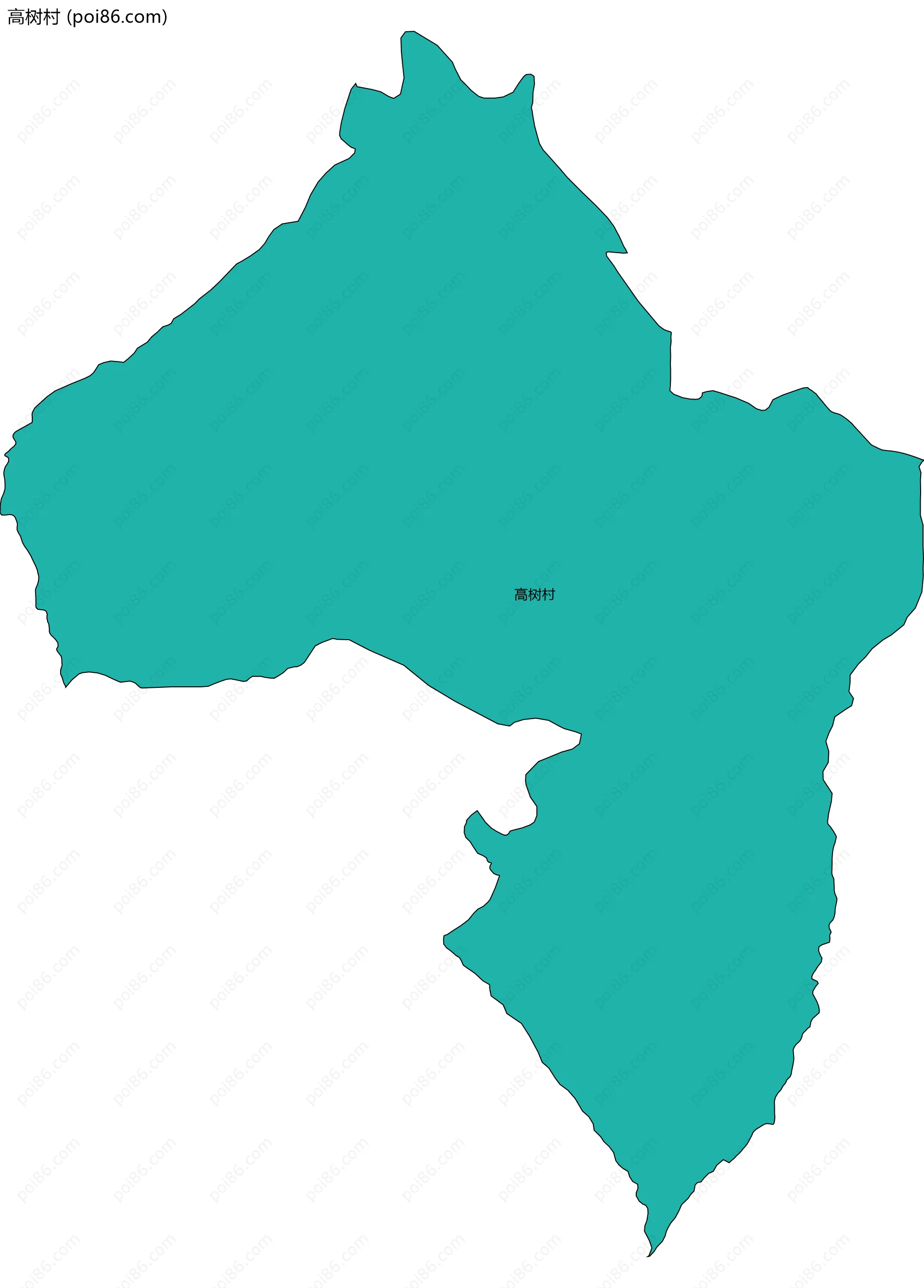 高树村边界地图