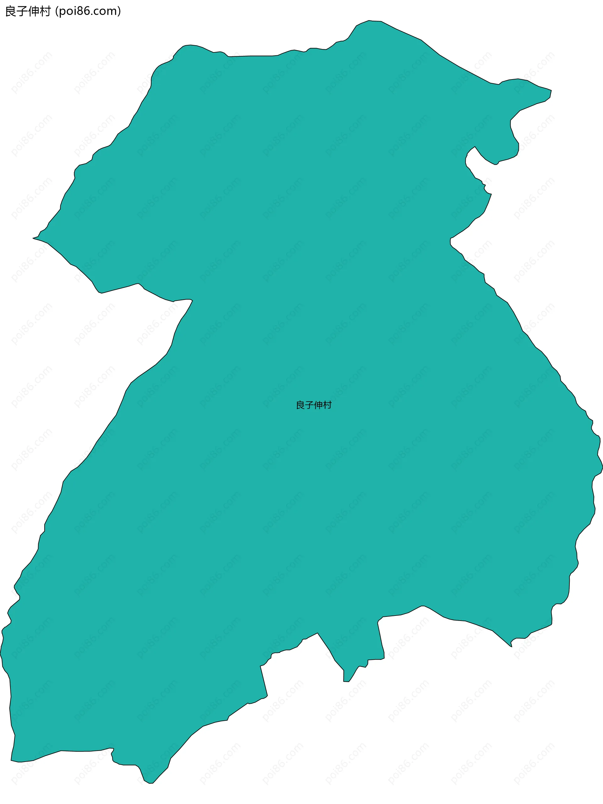良子伸村边界地图