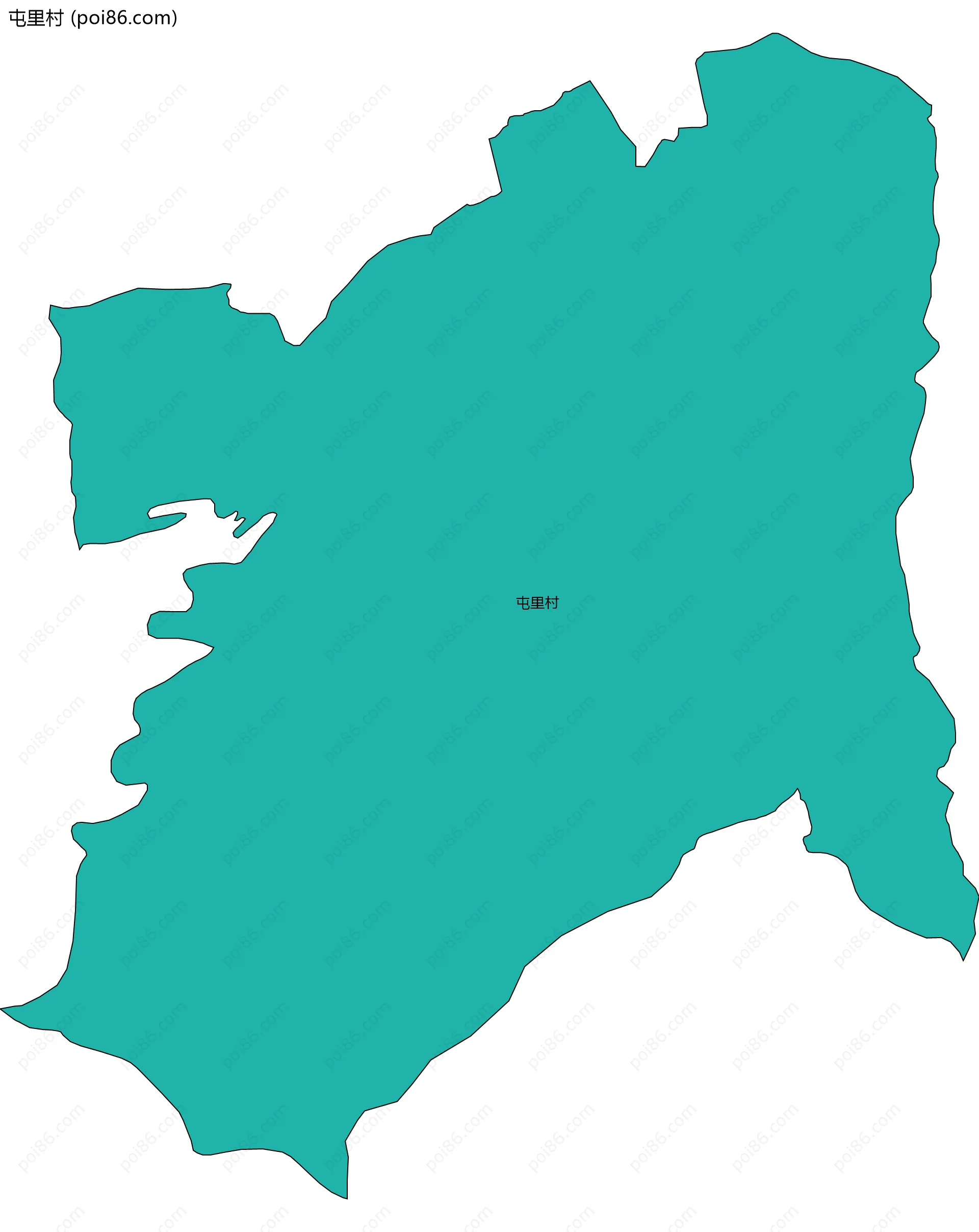 屯里村边界地图