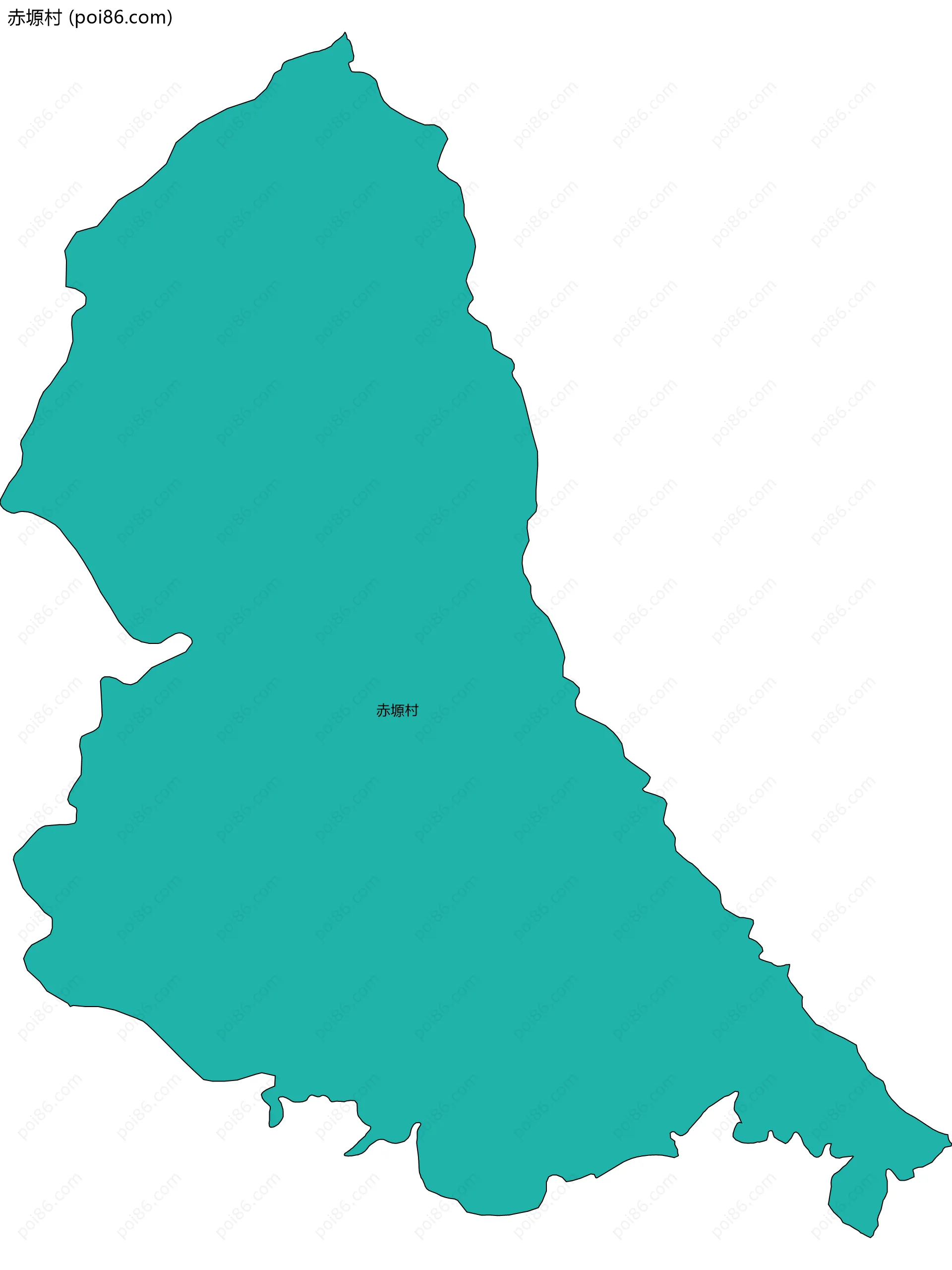 赤塬村边界地图