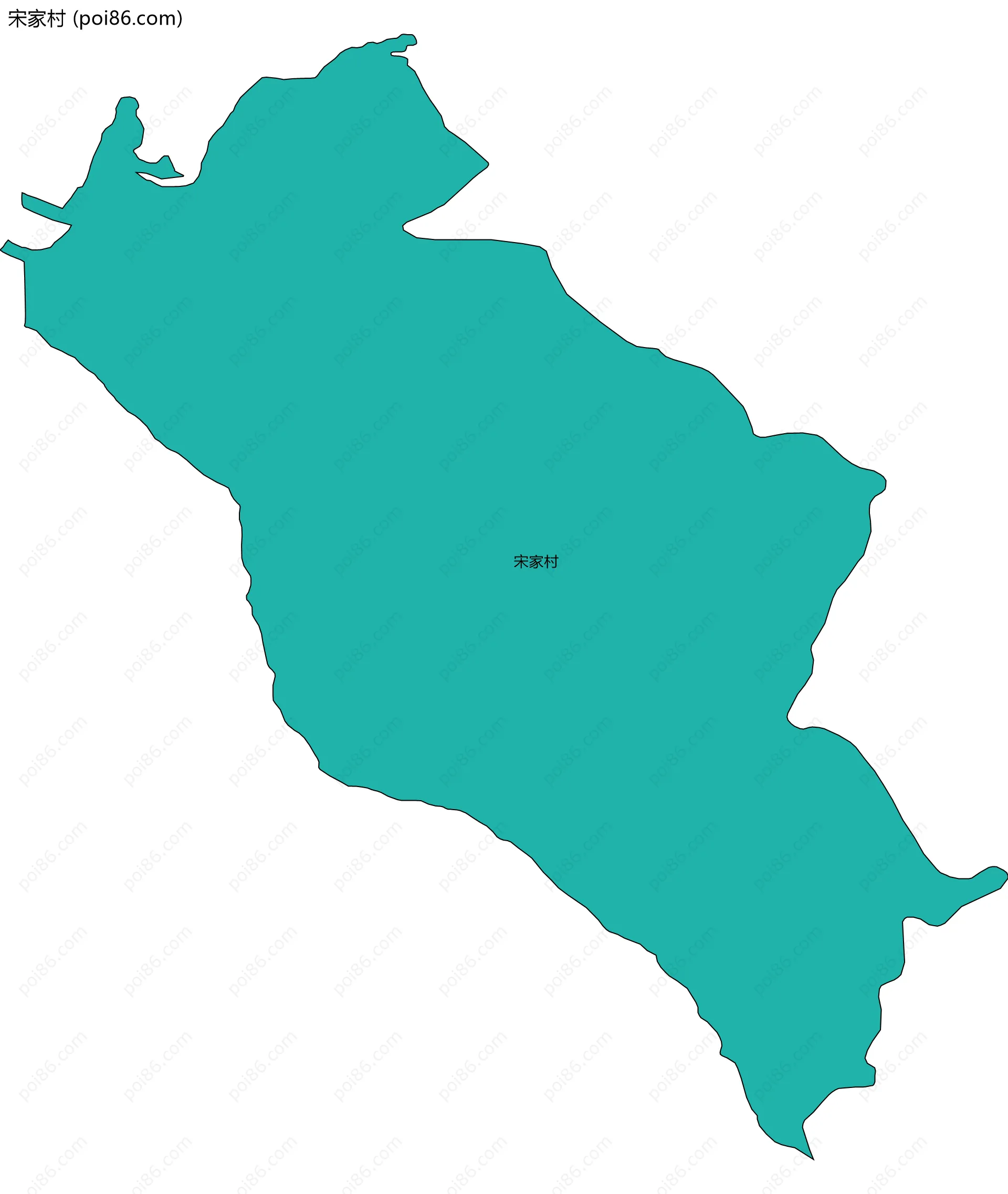 宋家村边界地图