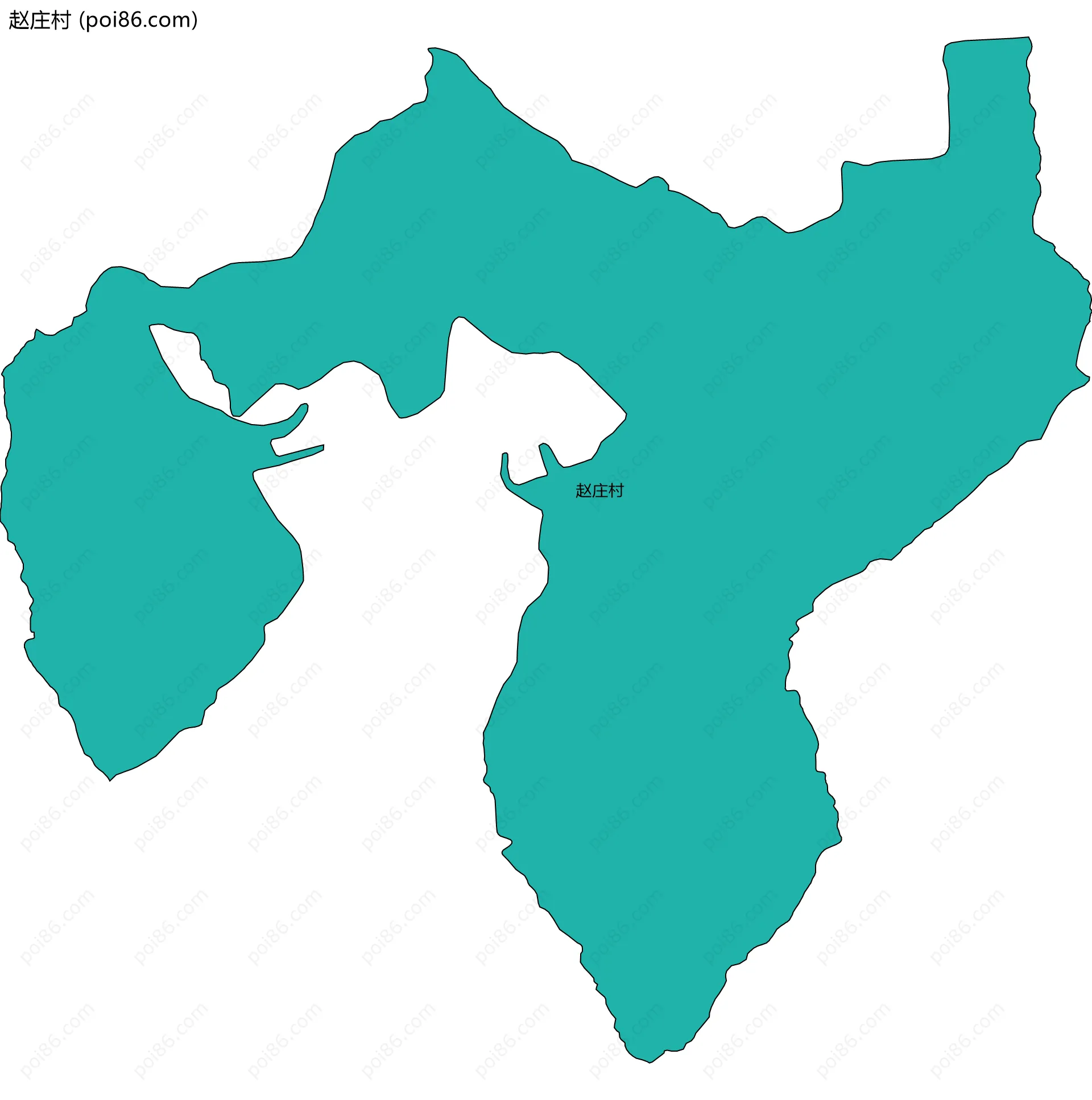 赵庄村边界地图