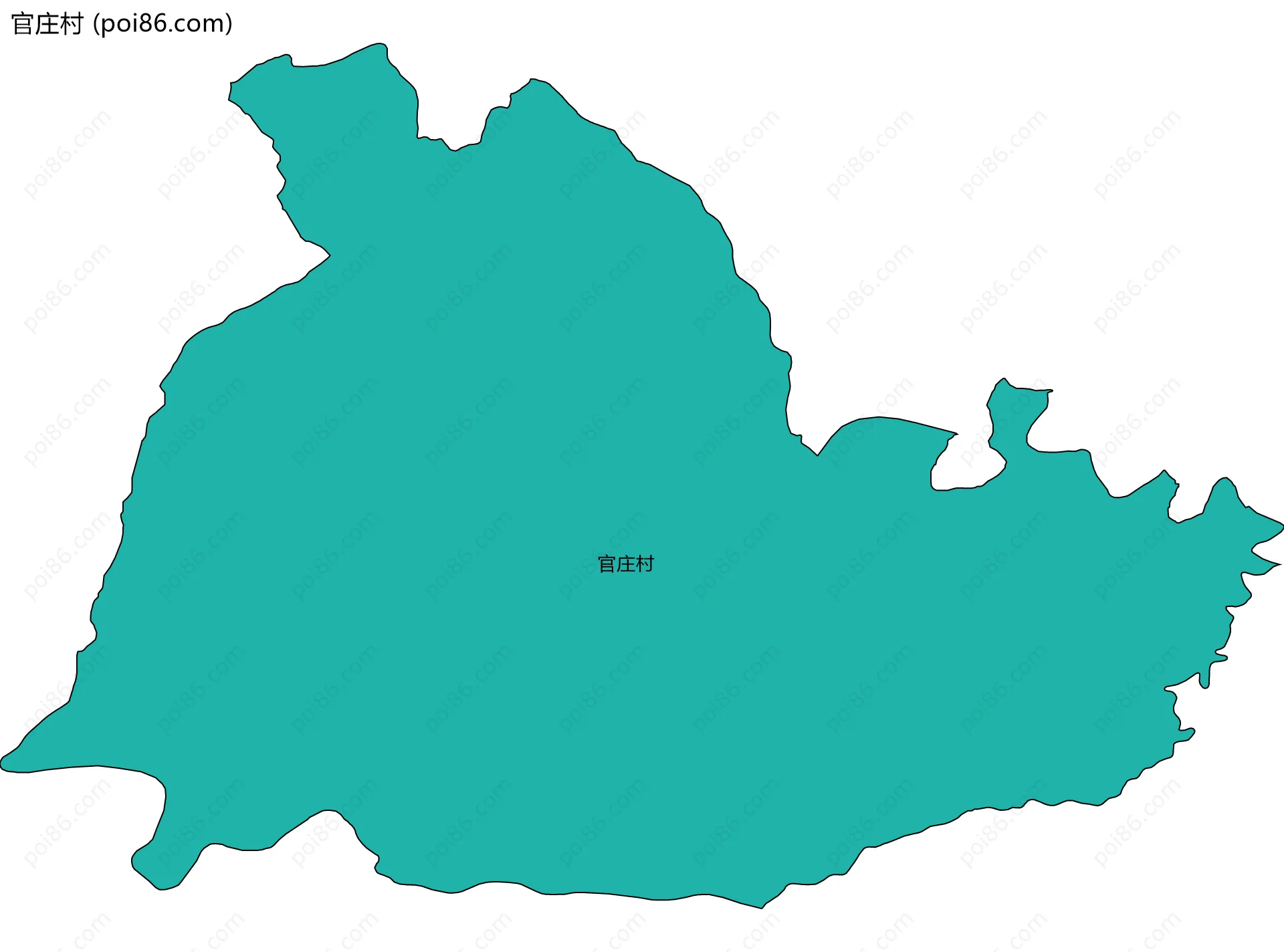 官庄村边界地图