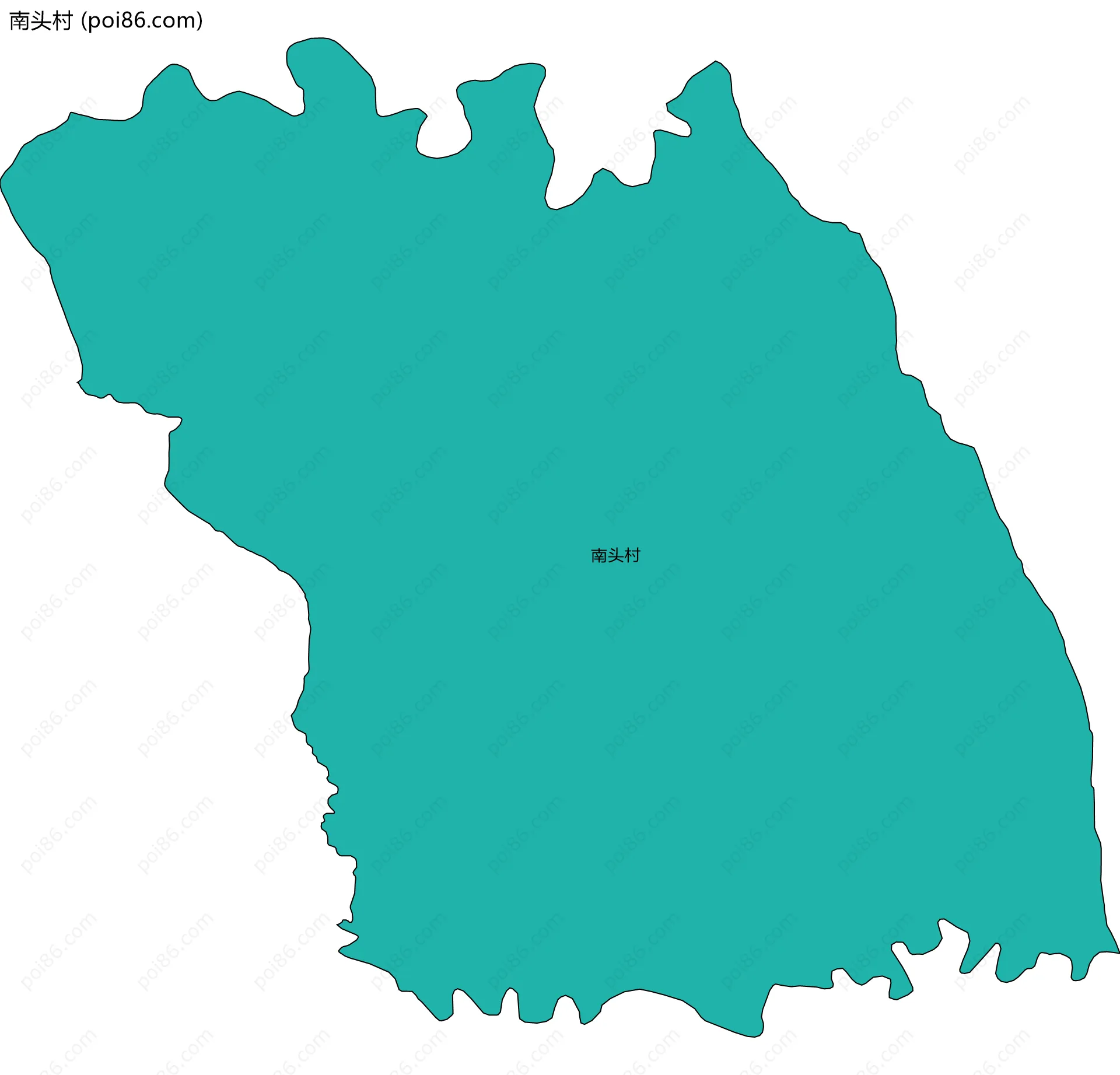 南头村边界地图