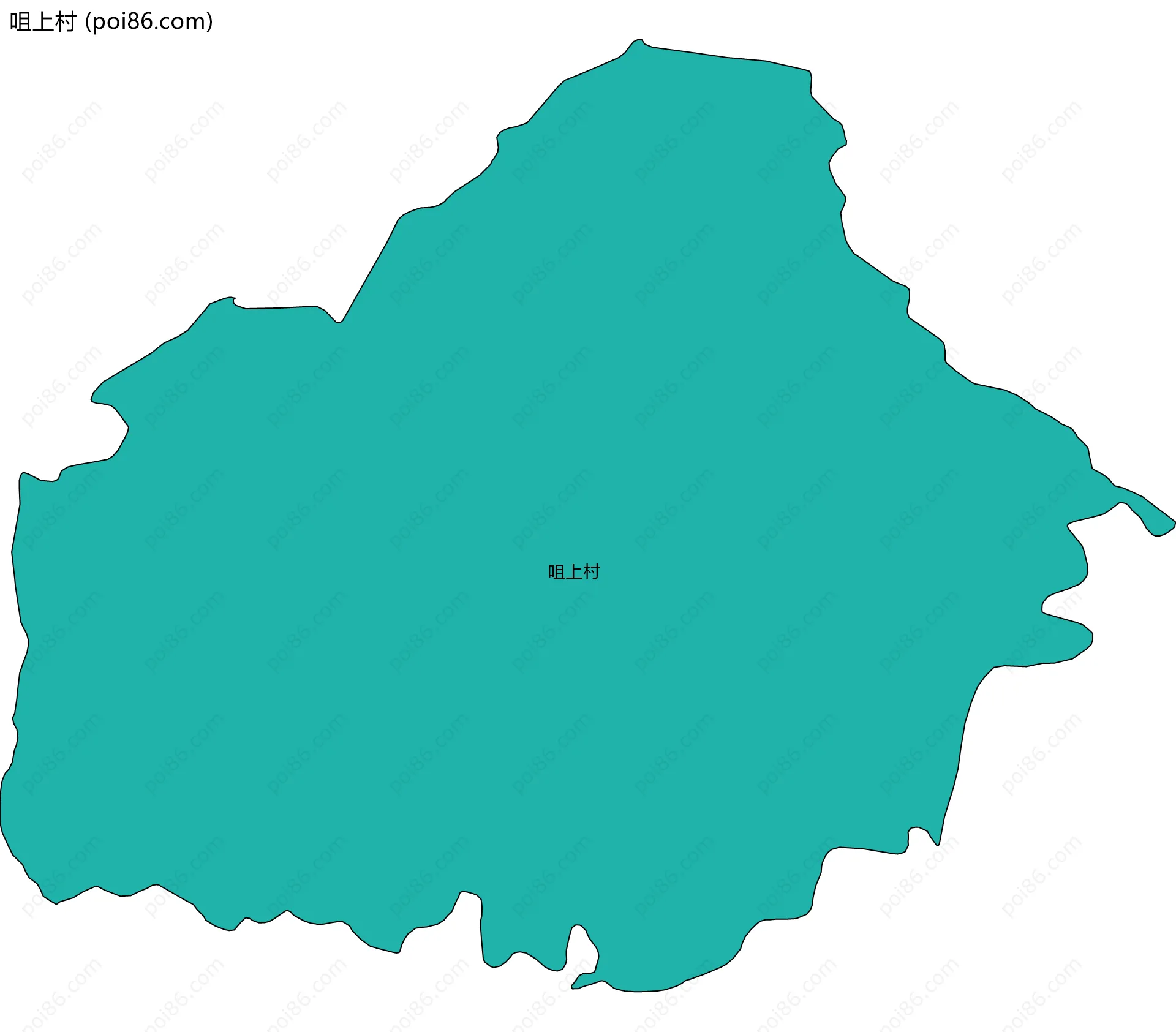 咀上村边界地图
