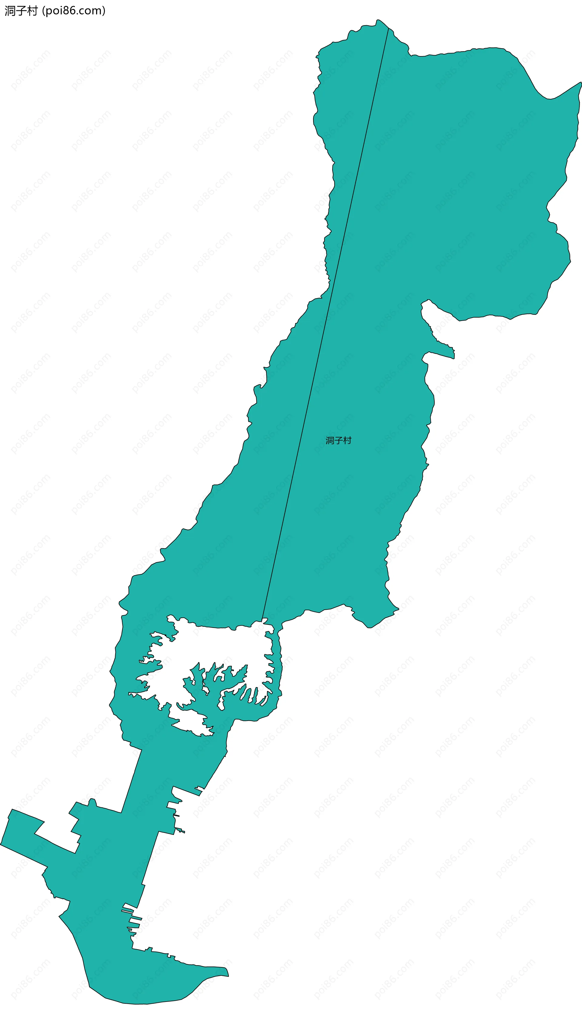 洞子村边界地图