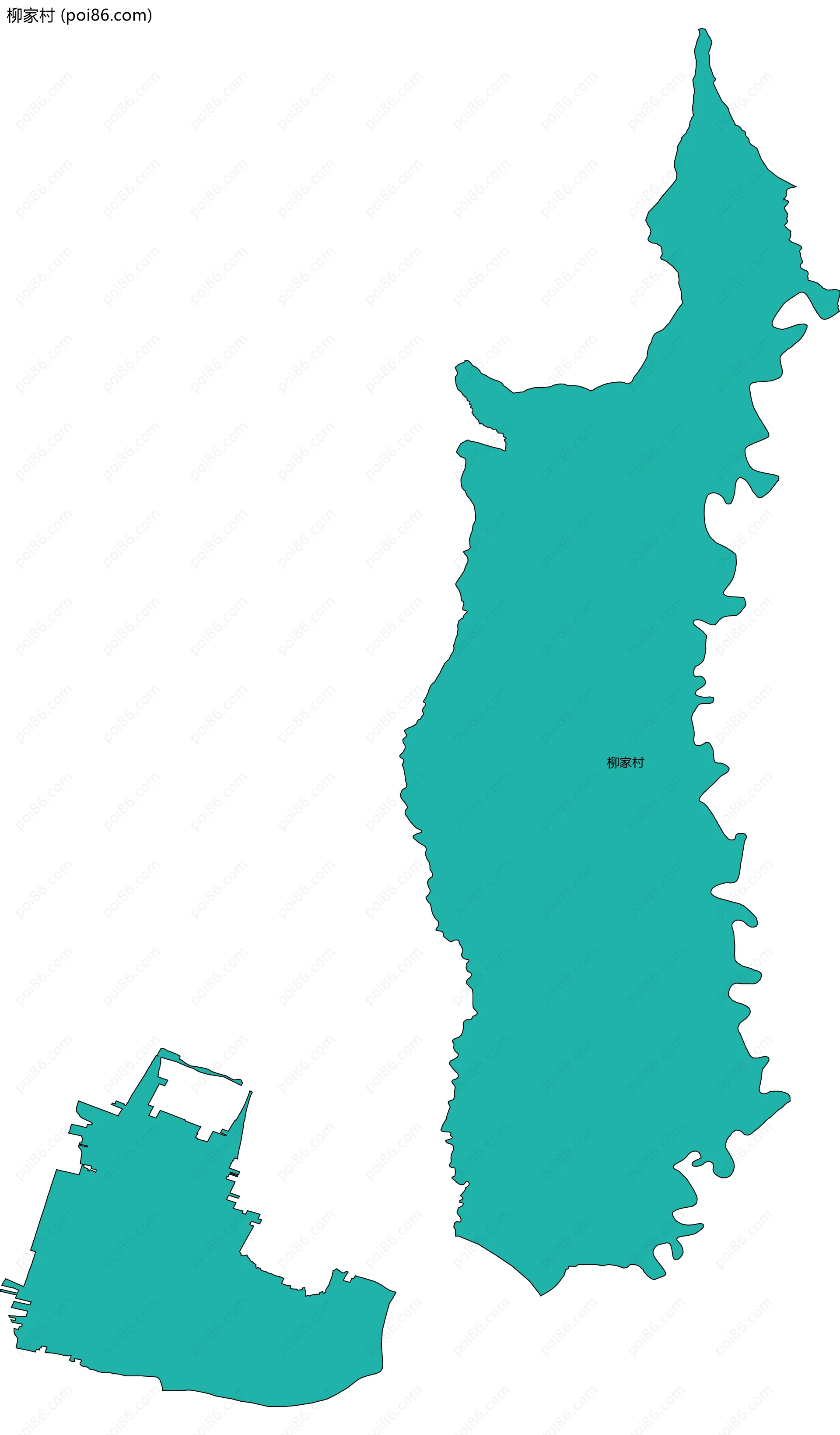 柳家村边界地图