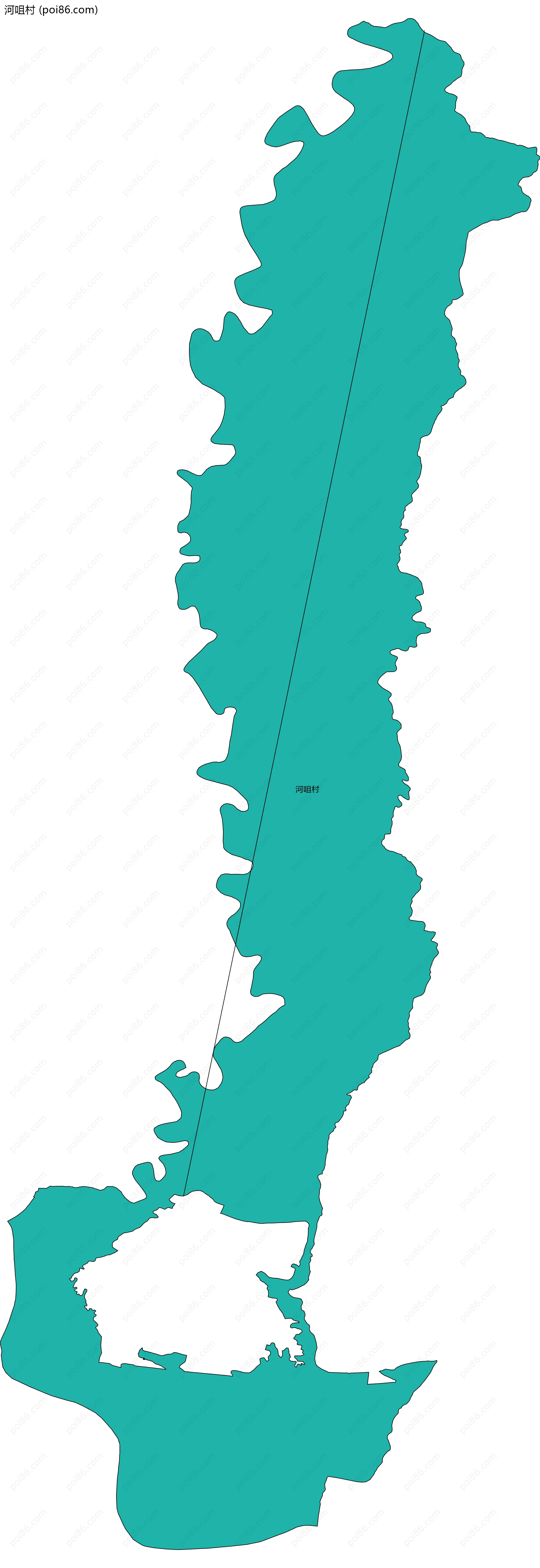 河咀村边界地图