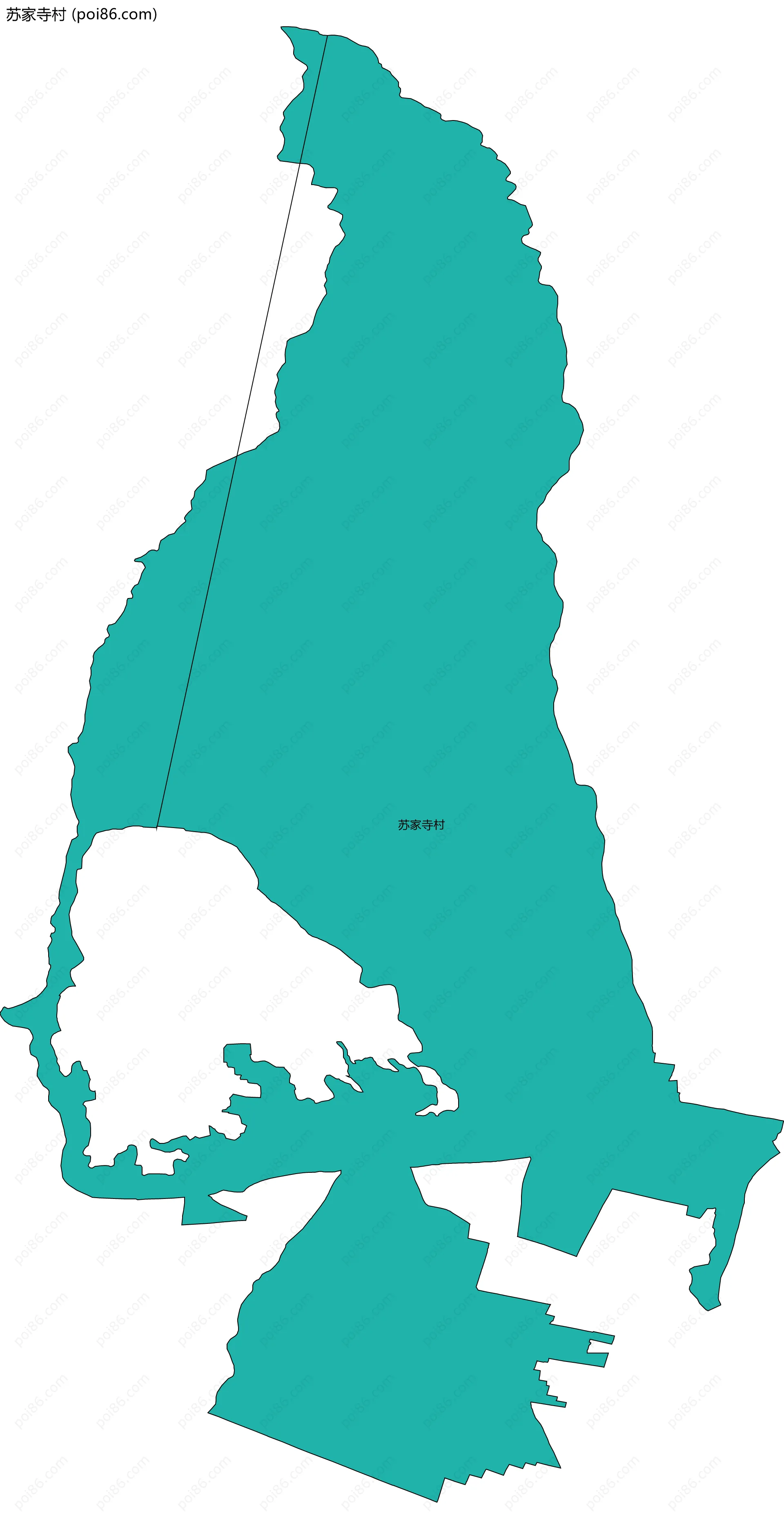 苏家寺村边界地图