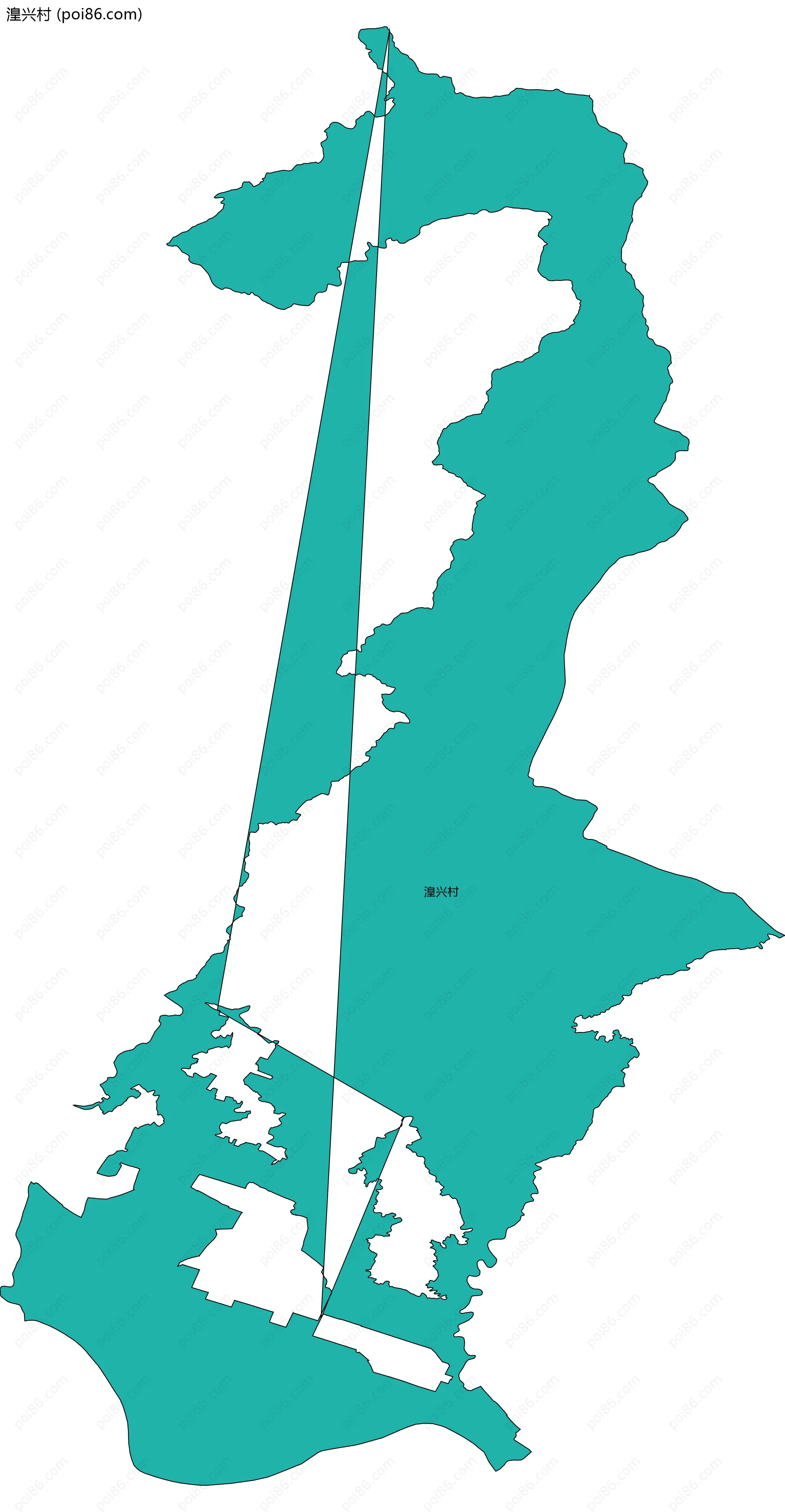 湟兴村边界地图