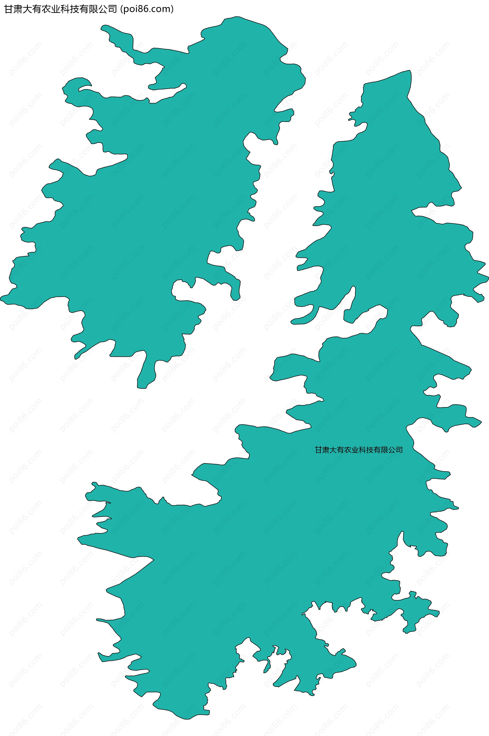 甘肃大有农业科技有限公司边界地图