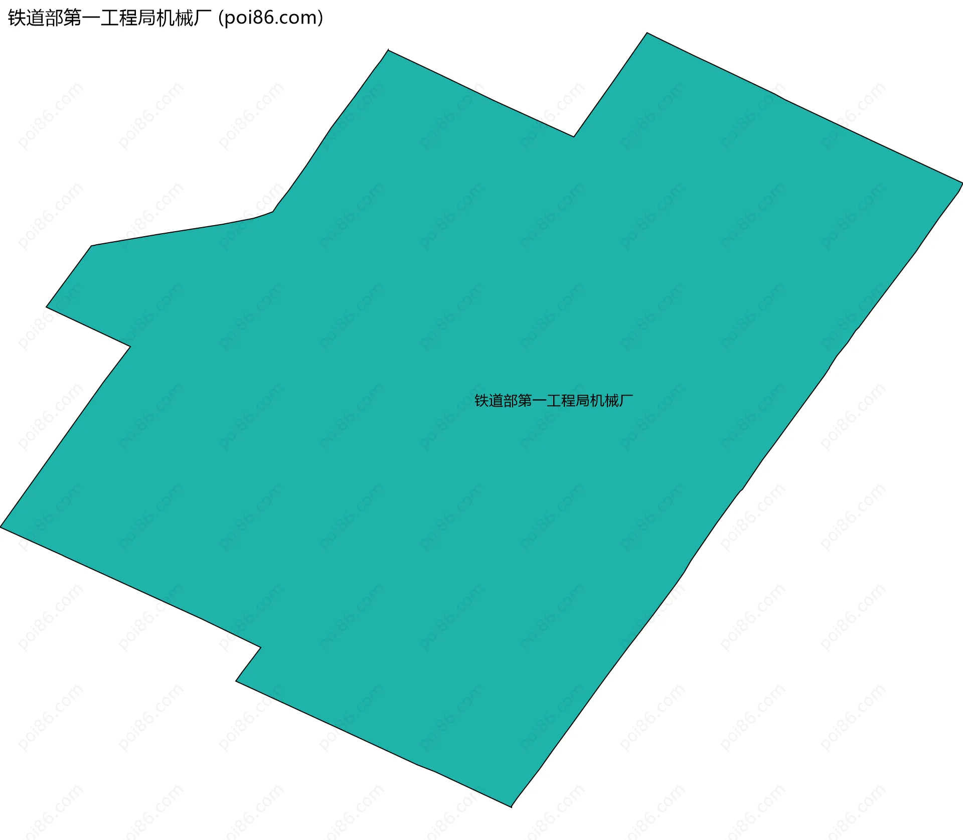 铁道部第一工程局机械厂边界地图