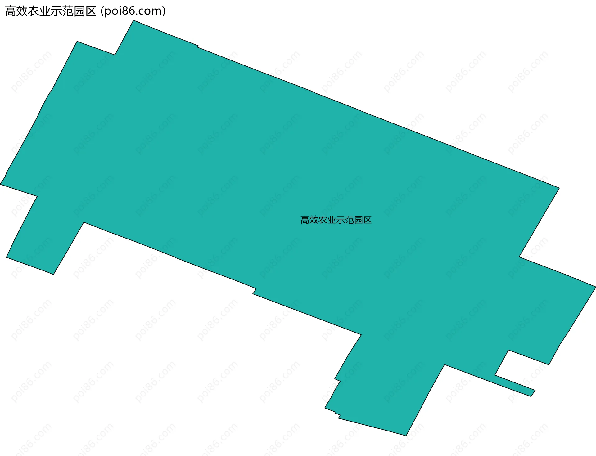 高效农业示范园区边界地图