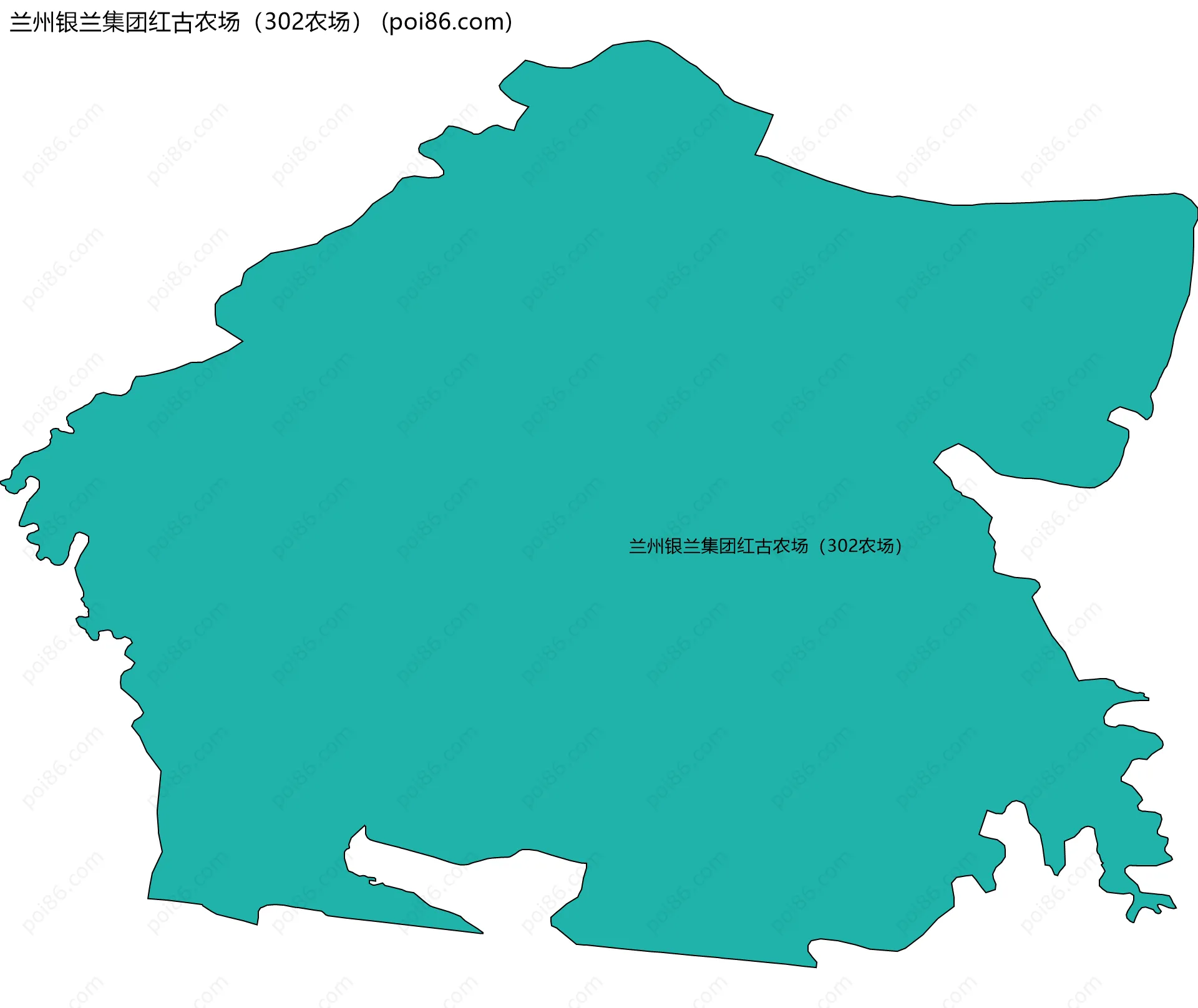 兰州银兰集团红古农场（302农场）边界地图